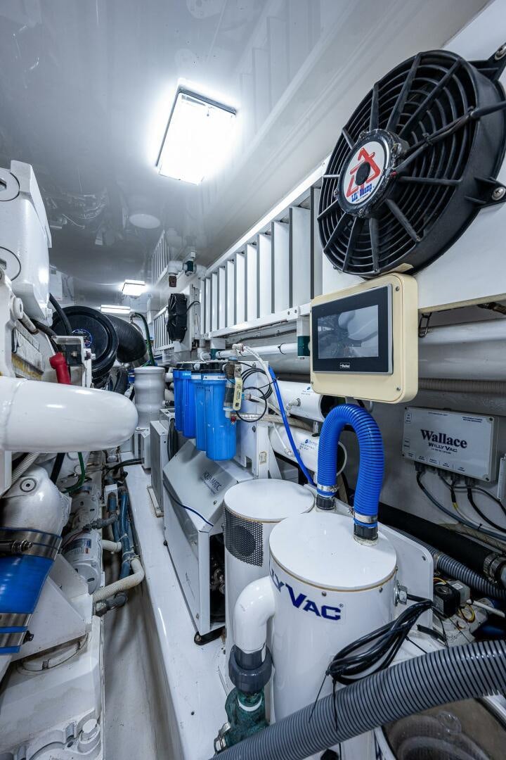 a machine with a monitor and other objects on it aboard GYPSEA Yacht for Sale