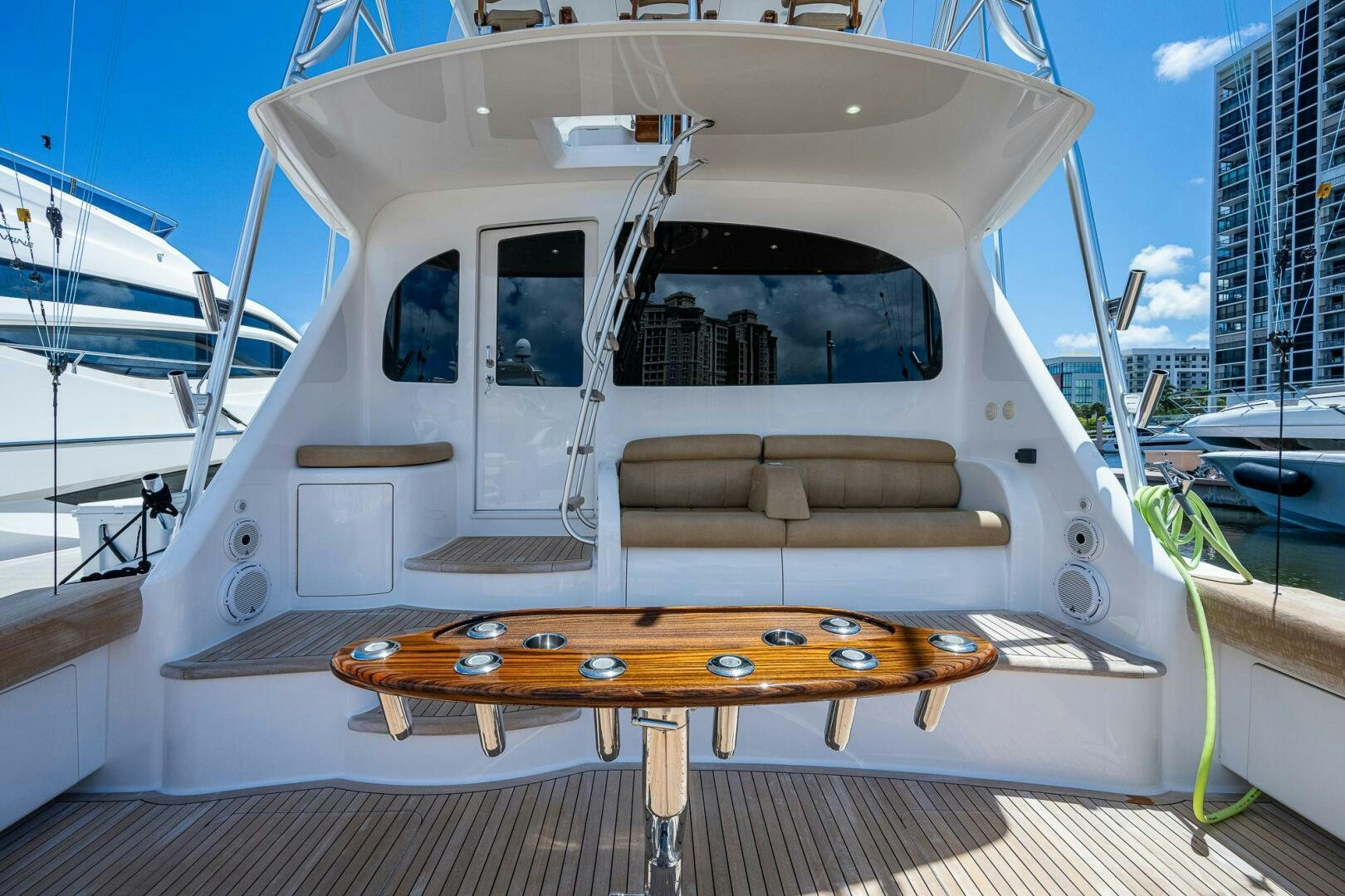 a boat on a deck aboard GYPSEA Yacht for Sale