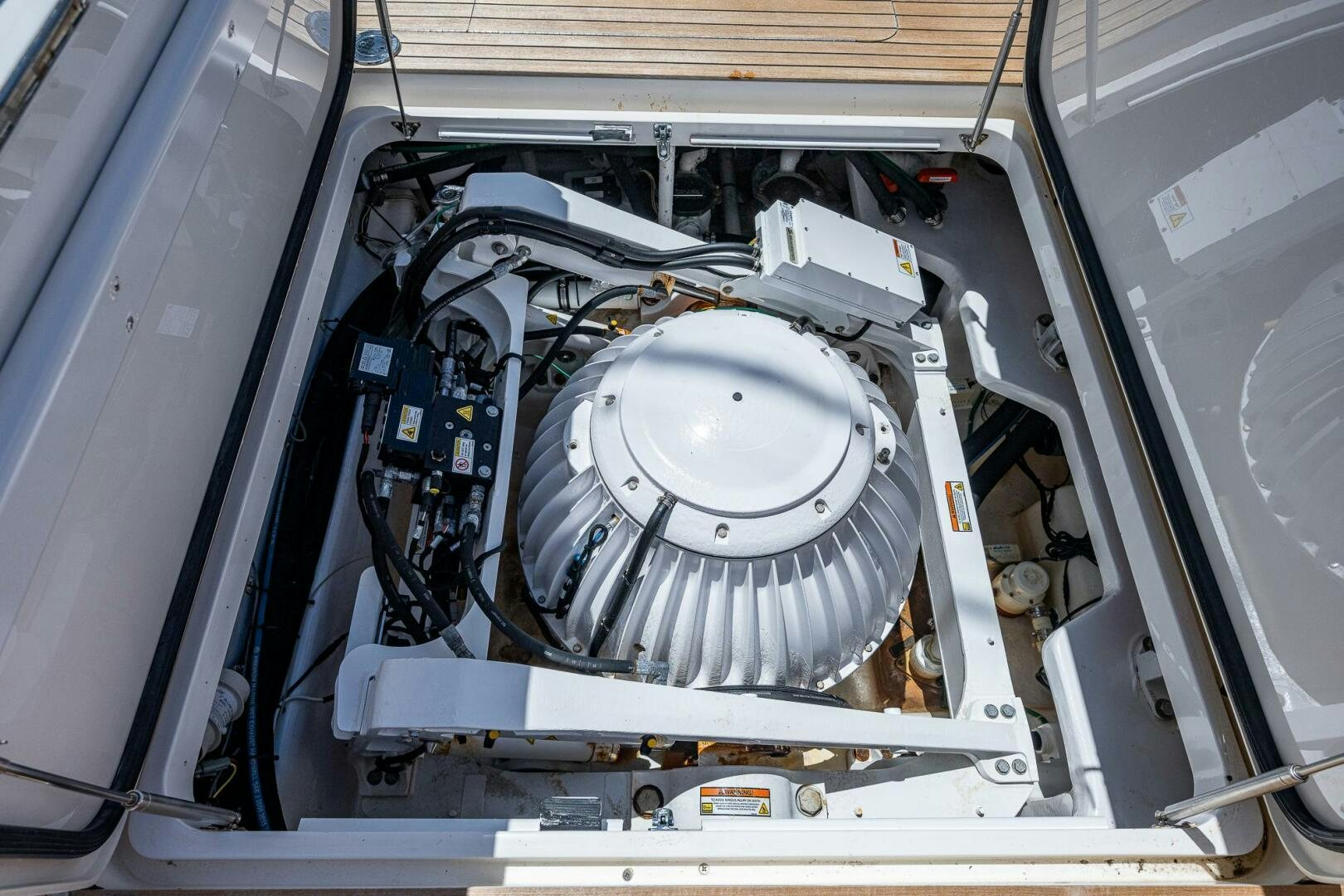 a white and black object aboard GYPSEA Yacht for Sale