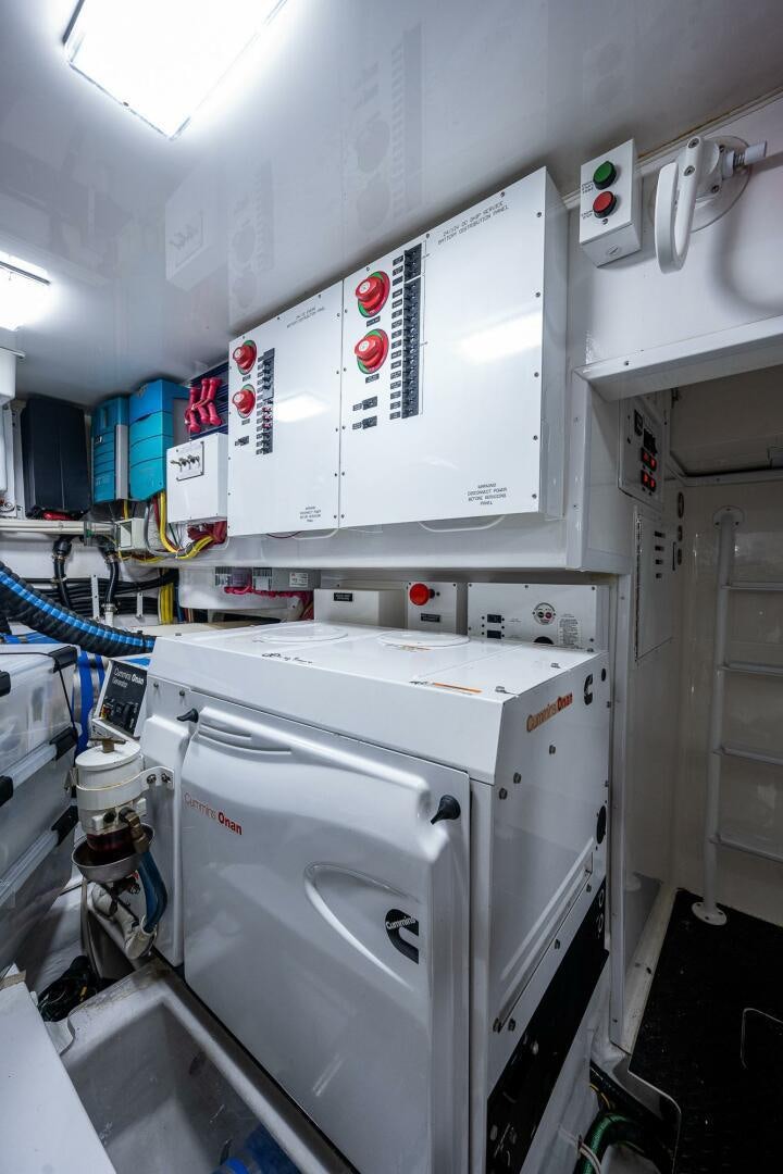 a machine in a room aboard GYPSEA Yacht for Sale