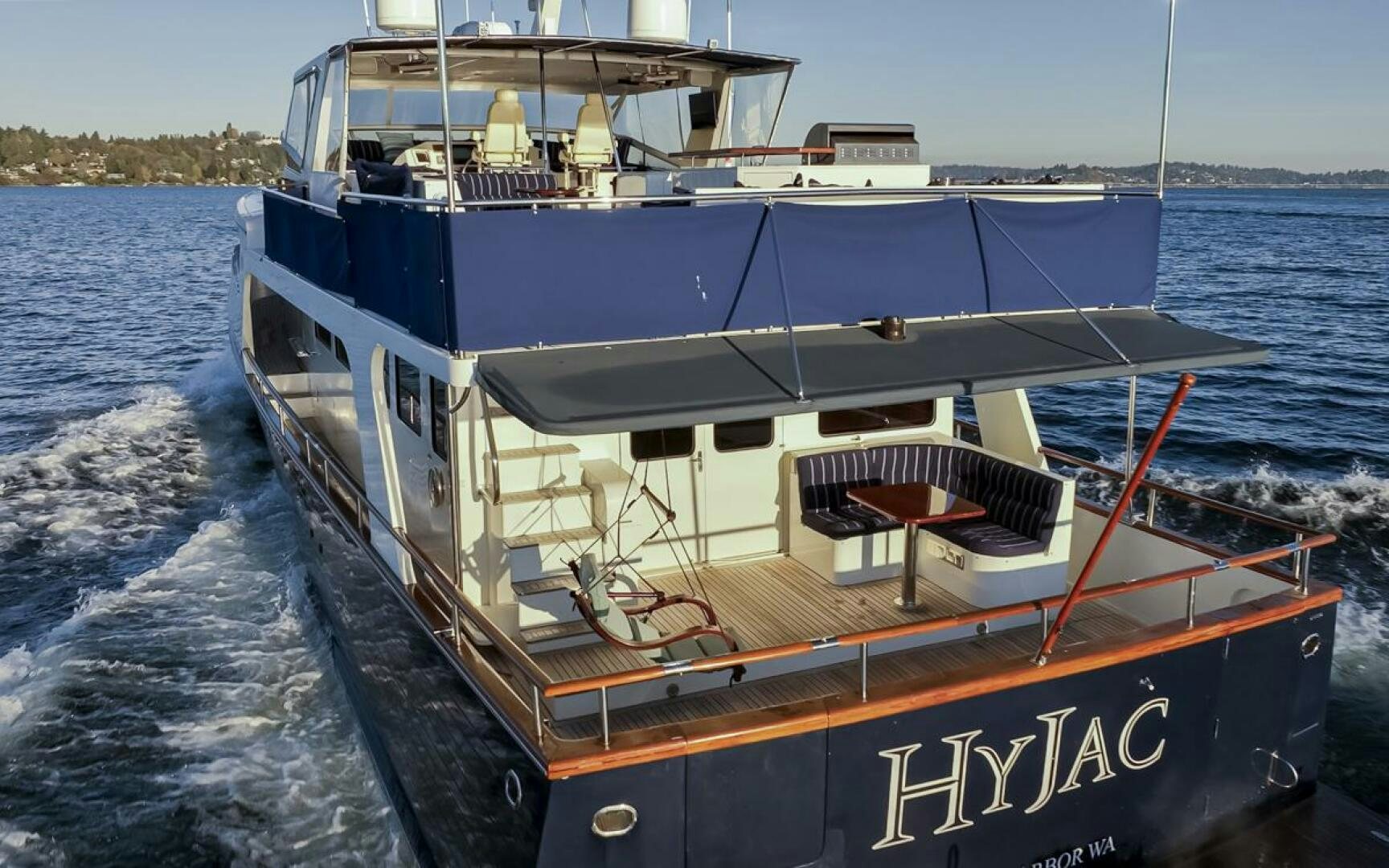 a boat on the water aboard HYJAC Yacht for Sale