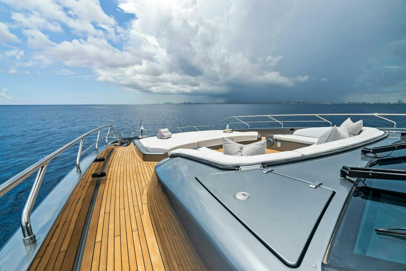 a boat on the water aboard NO SURRENDER Yacht for Sale