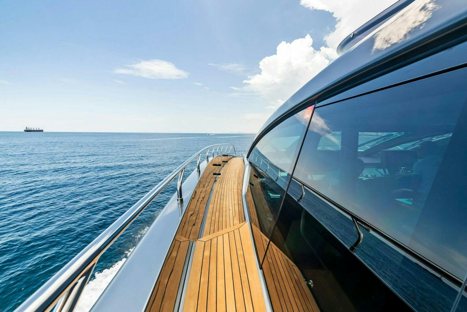 a boat on the water aboard NO SURRENDER Yacht for Sale