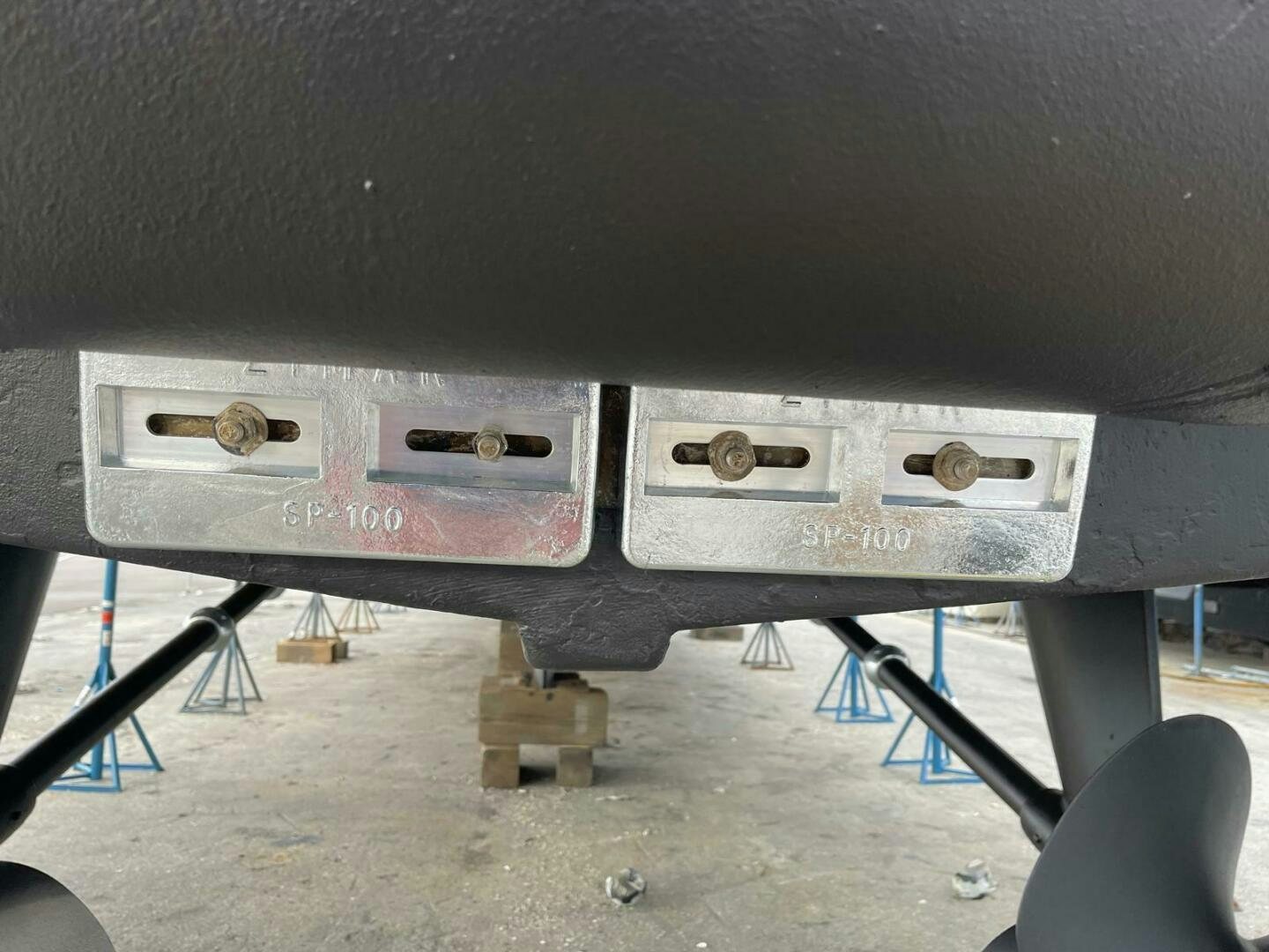 a metal box with a screw aboard PAINKILLER Yacht for Sale