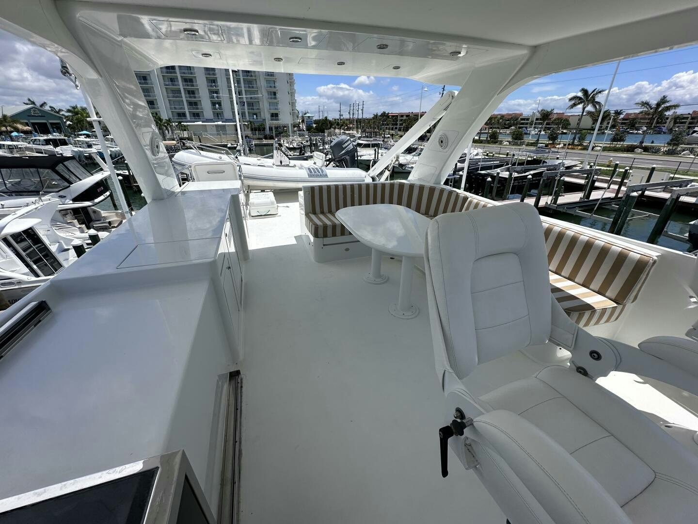 a room with chairs and tables aboard RECYCLING MADE CENTS Yacht for Sale