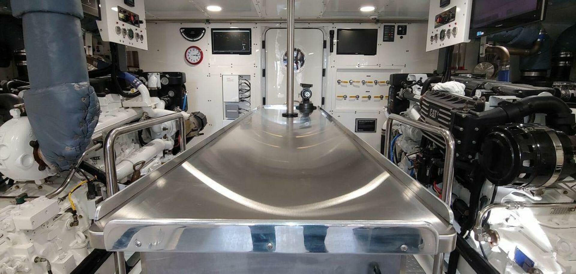 a machine in a room aboard ALLSEAS Yacht for Sale