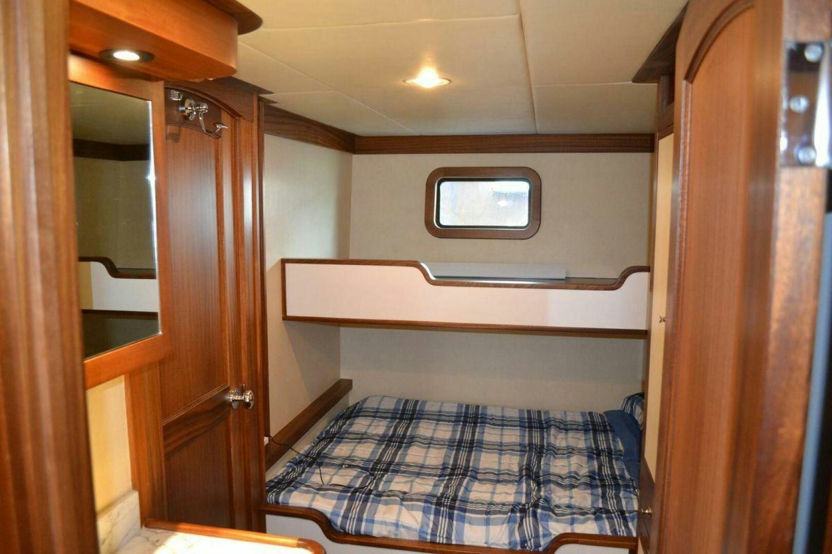 a bunk bed in a room aboard ALLSEAS Yacht for Sale