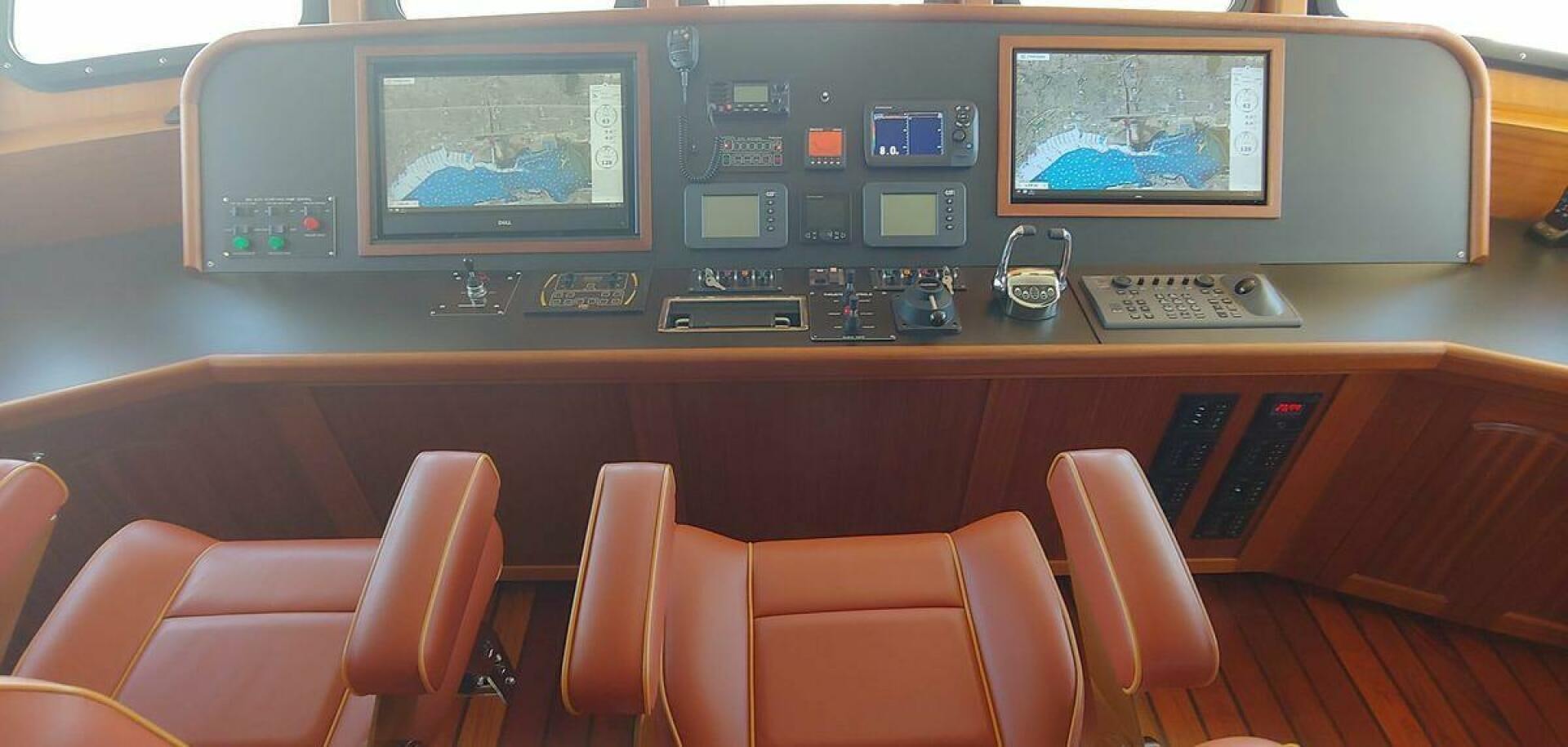a control panel of a plane aboard ALLSEAS Yacht for Sale