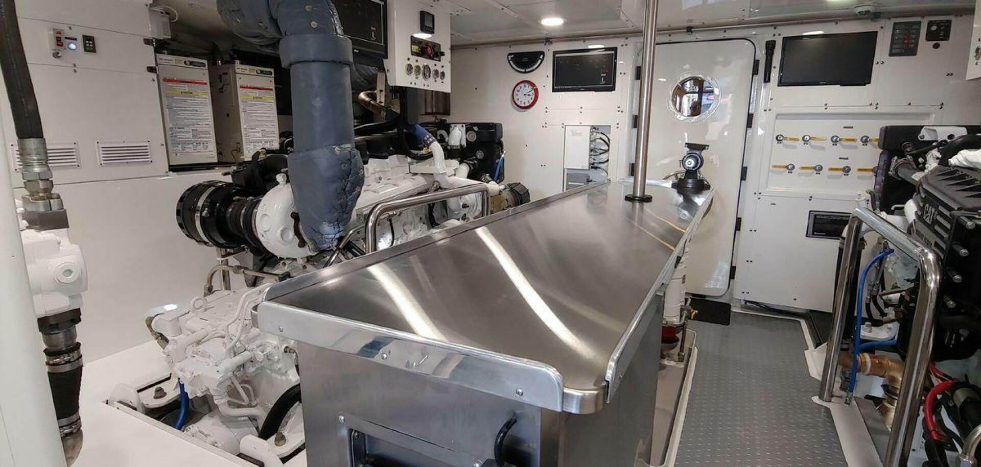 a machine in a room aboard ALLSEAS Yacht for Sale