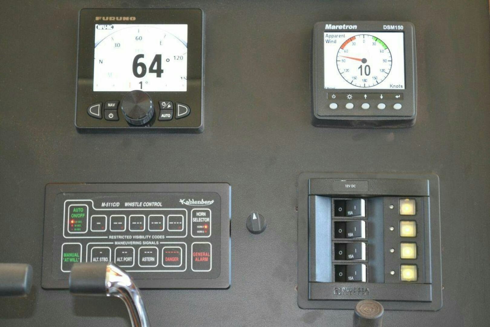 a couple of electronic devices aboard ALLSEAS Yacht for Sale