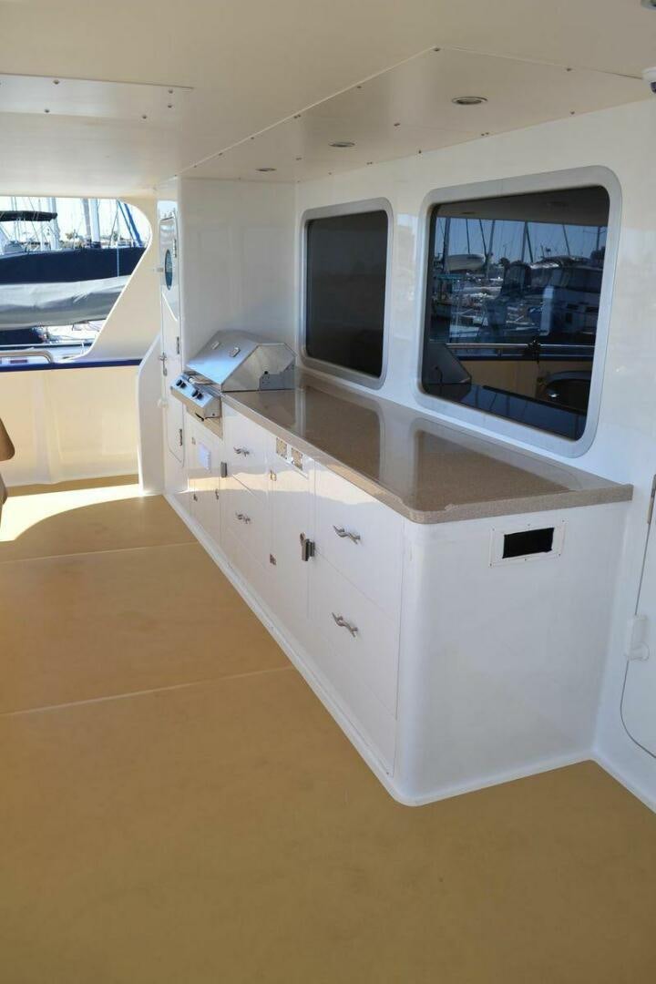 a white machine with a window aboard ALLSEAS Yacht for Sale