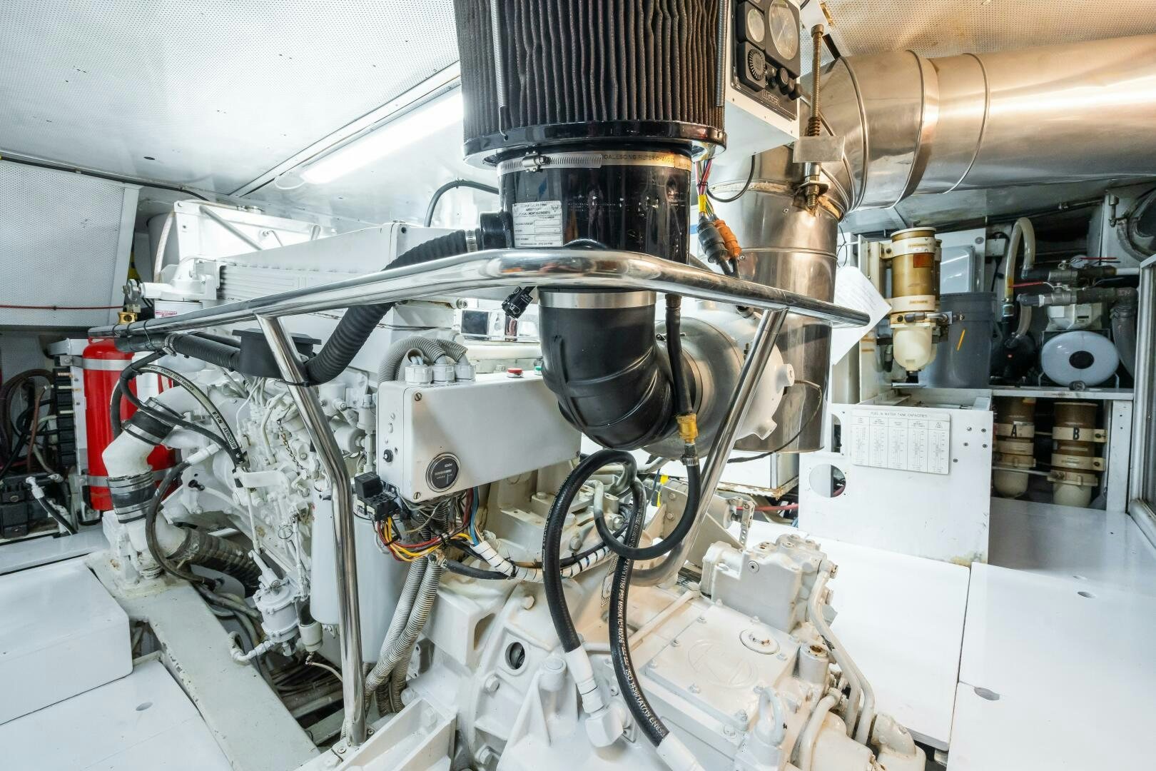 a machine with a large metal cylinder aboard SEAQUELL Yacht for Sale