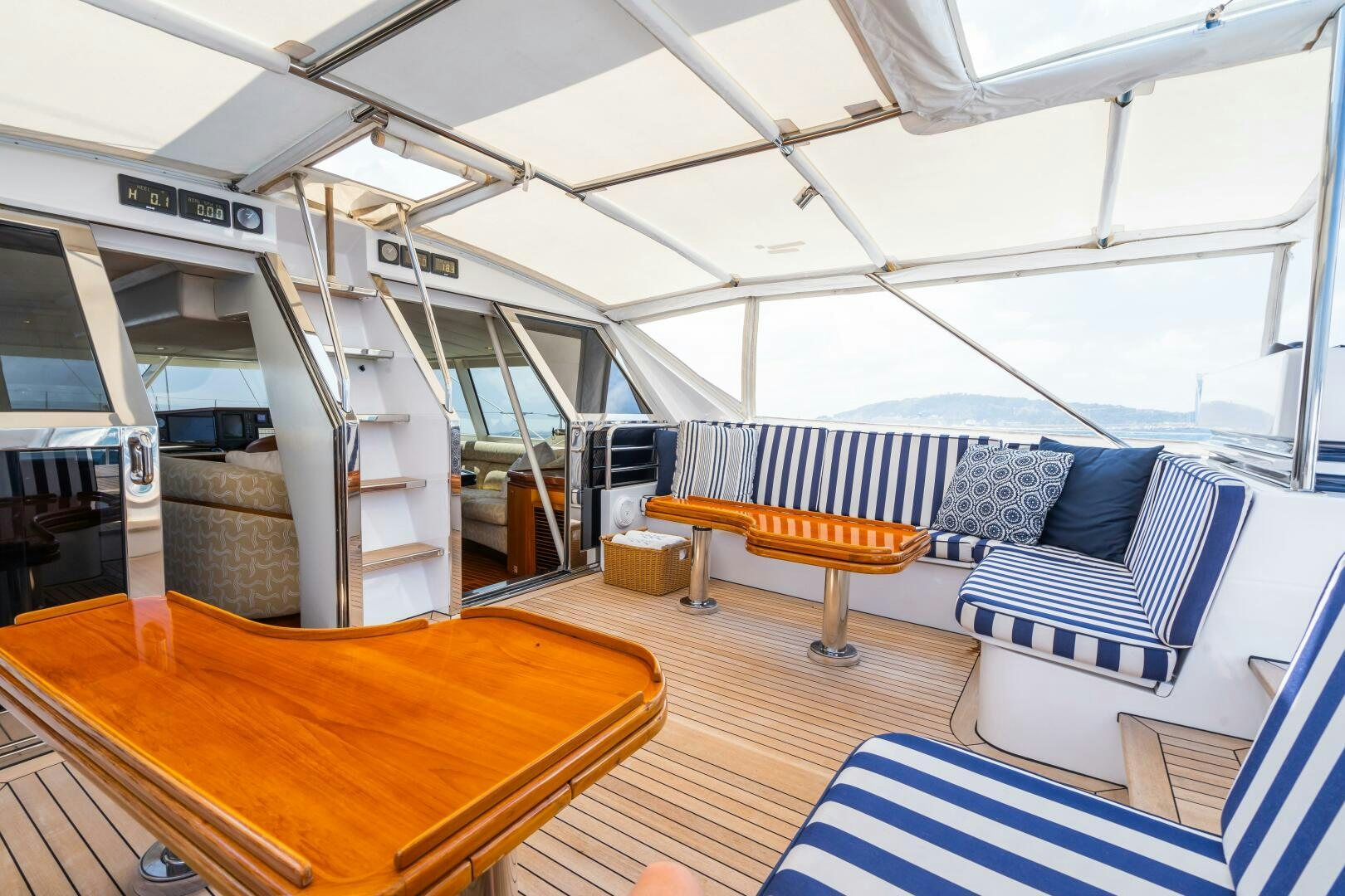 inside of a boat aboard SEAQUELL Yacht for Sale