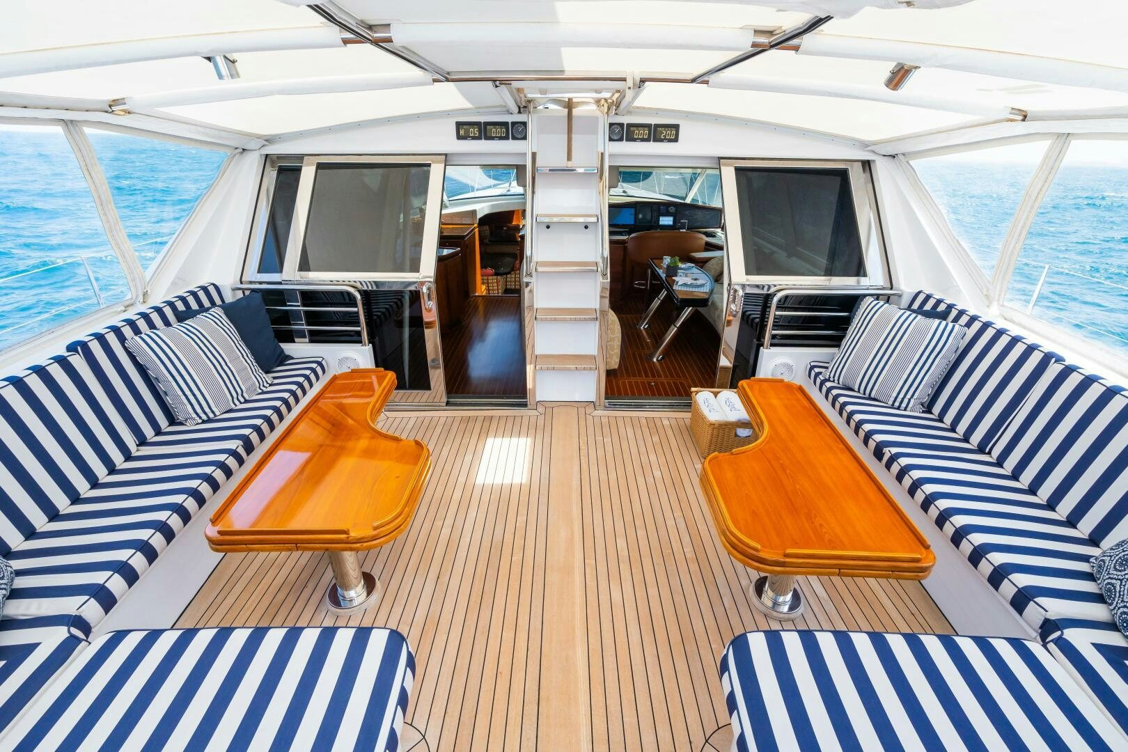 inside of a boat aboard SEAQUELL Yacht for Sale