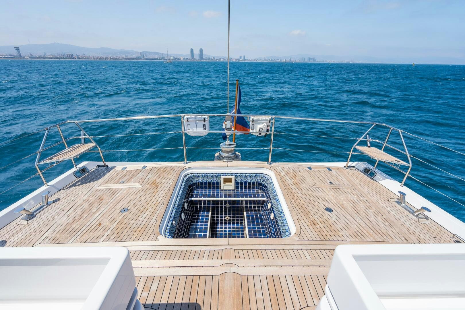 a boat on the water aboard SEAQUELL Yacht for Sale
