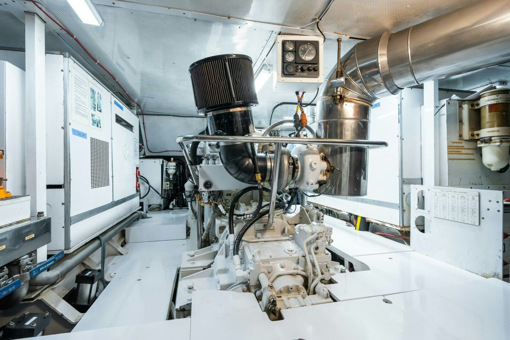 a machine in a factory aboard SEAQUELL Yacht for Sale