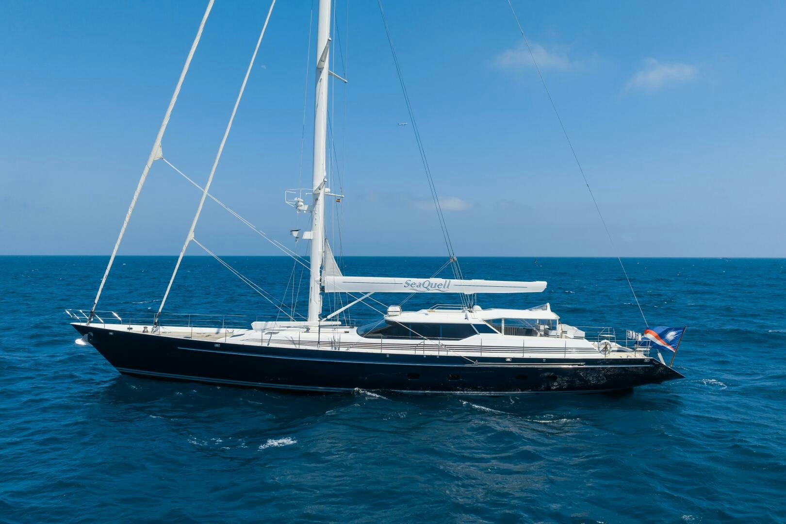 a boat on the water aboard SEAQUELL Yacht for Sale