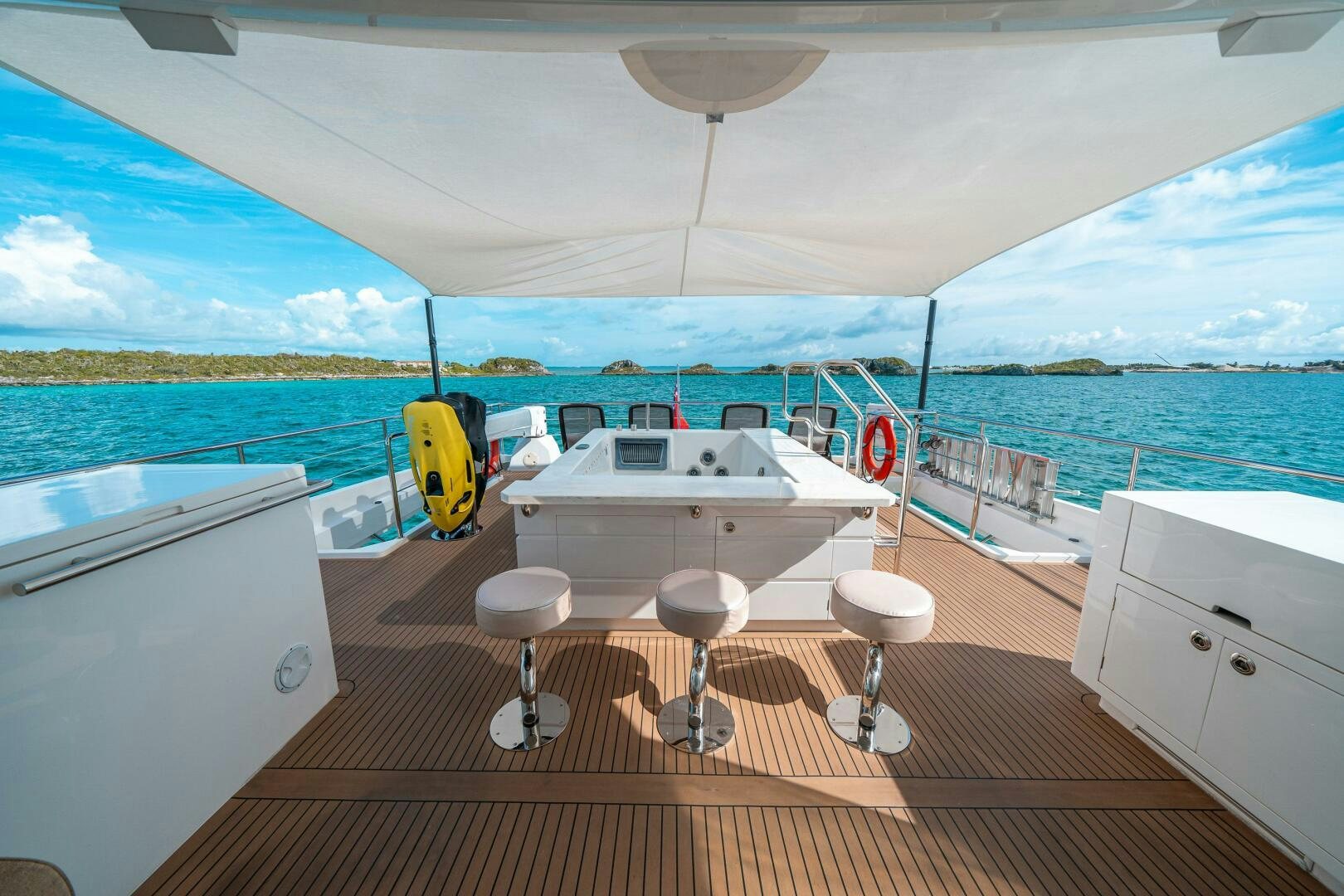 a boat on the water aboard MIDNIGHT MOON Yacht for Sale