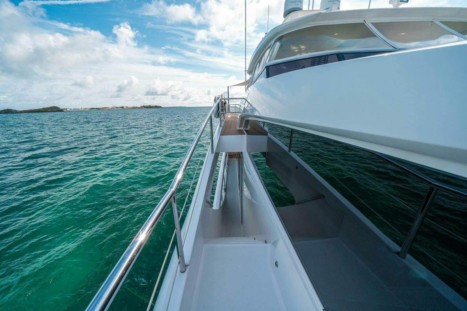 a boat on the water aboard MIDNIGHT MOON Yacht for Sale