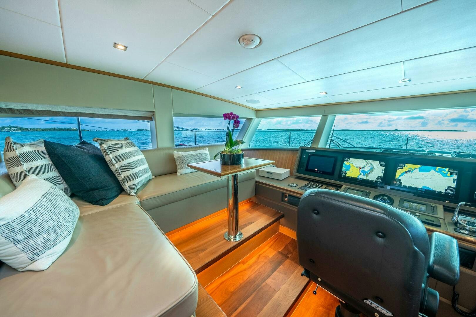 inside view of a room aboard MIDNIGHT MOON Yacht for Sale