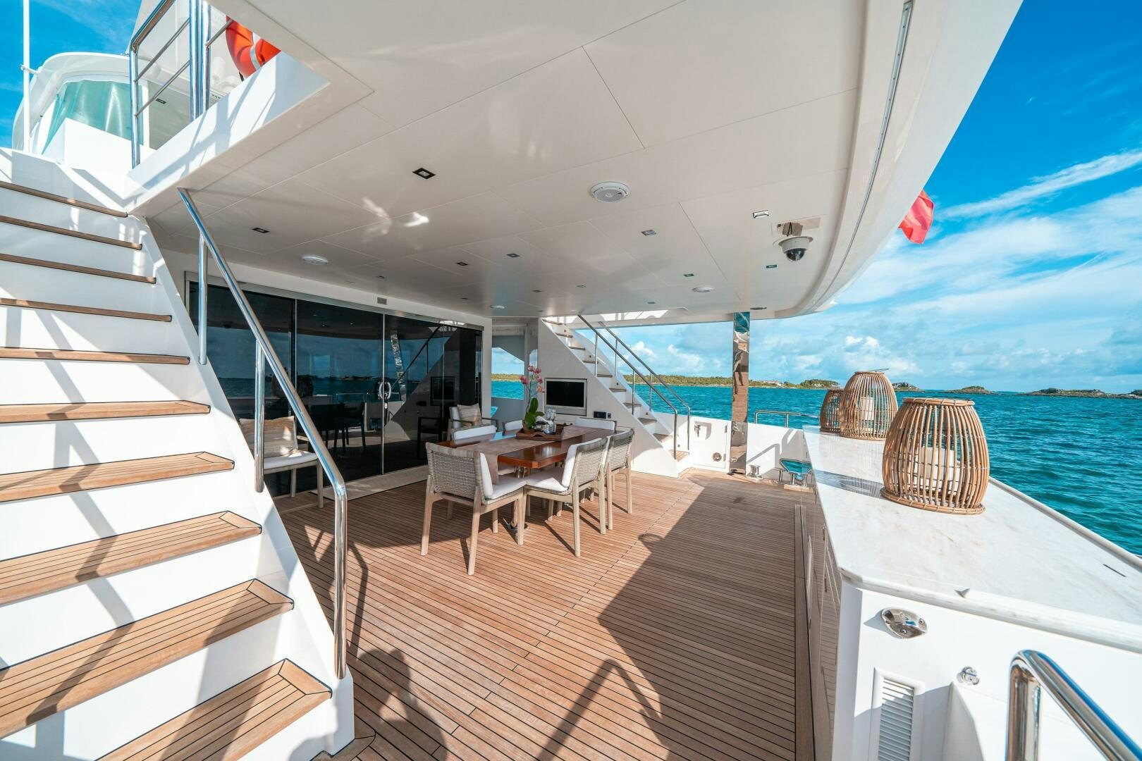 a boat on the water aboard MIDNIGHT MOON Yacht for Sale
