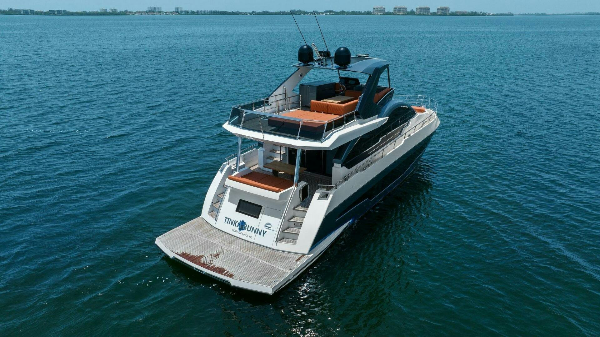 a boat in the water aboard TINKA BUNNY Yacht for Sale