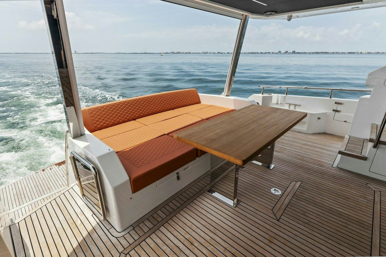 a boat on a deck aboard TINKA BUNNY Yacht for Sale