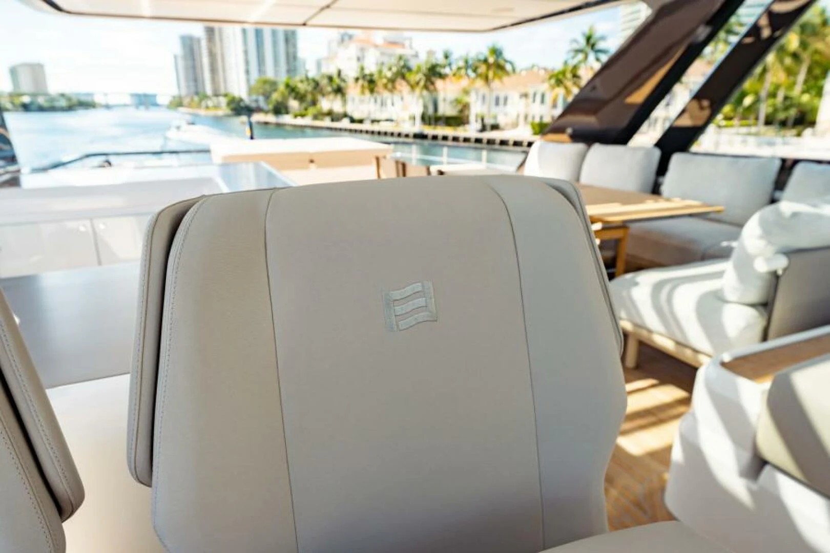 a seat on a boat aboard INEA Yacht for Sale