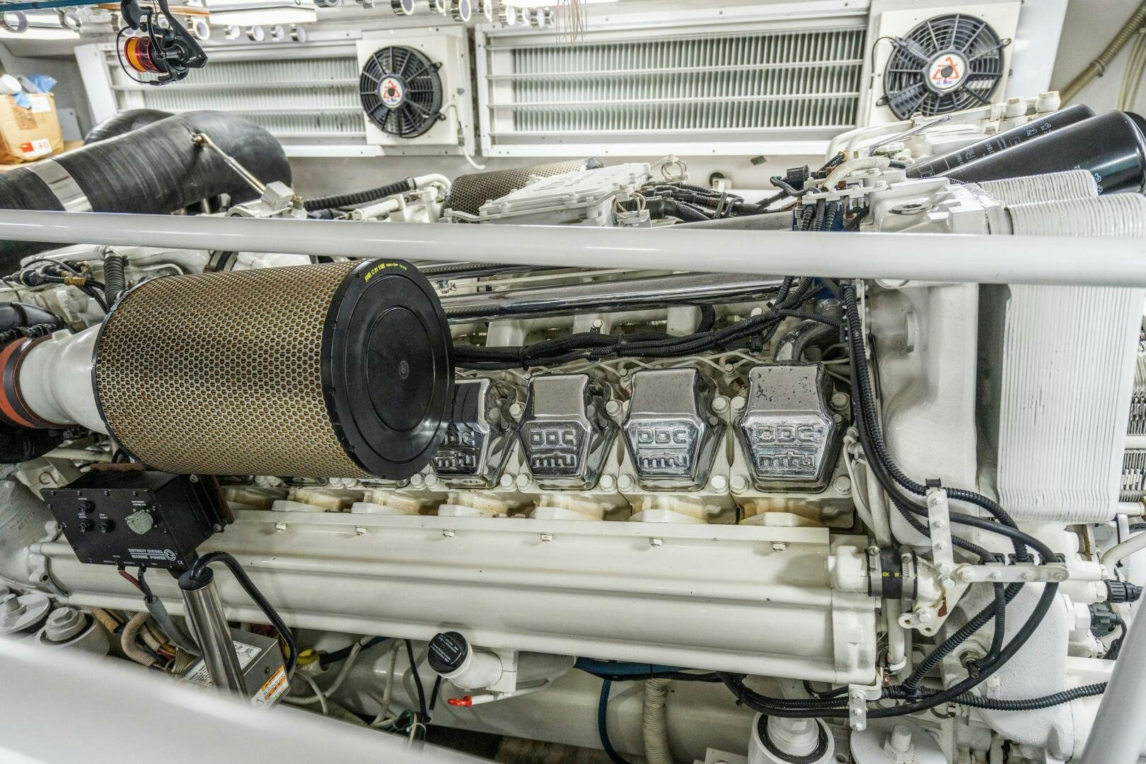 a machine with wires aboard W Yacht for Sale