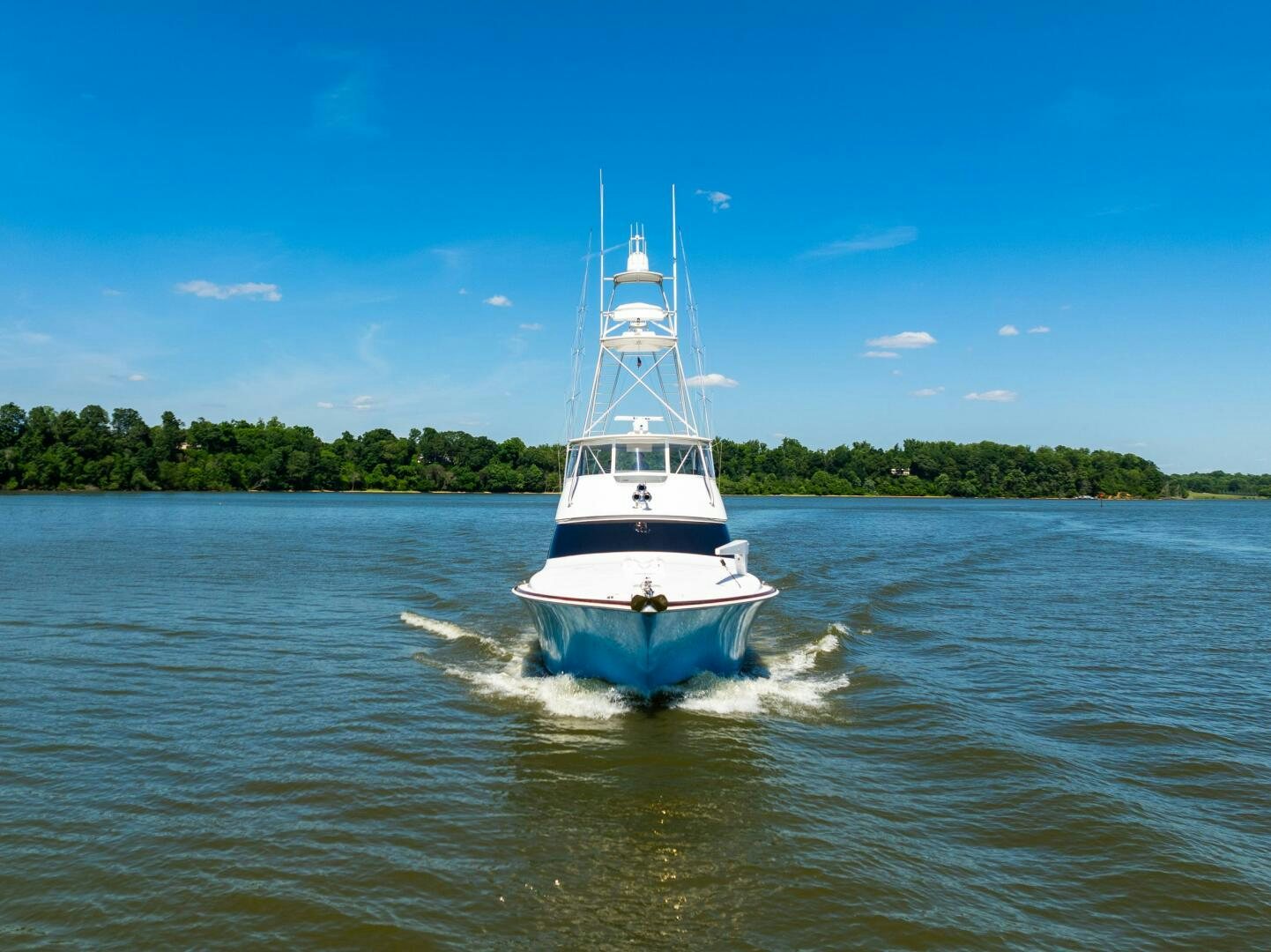 a boat on the water aboard W Yacht for Sale