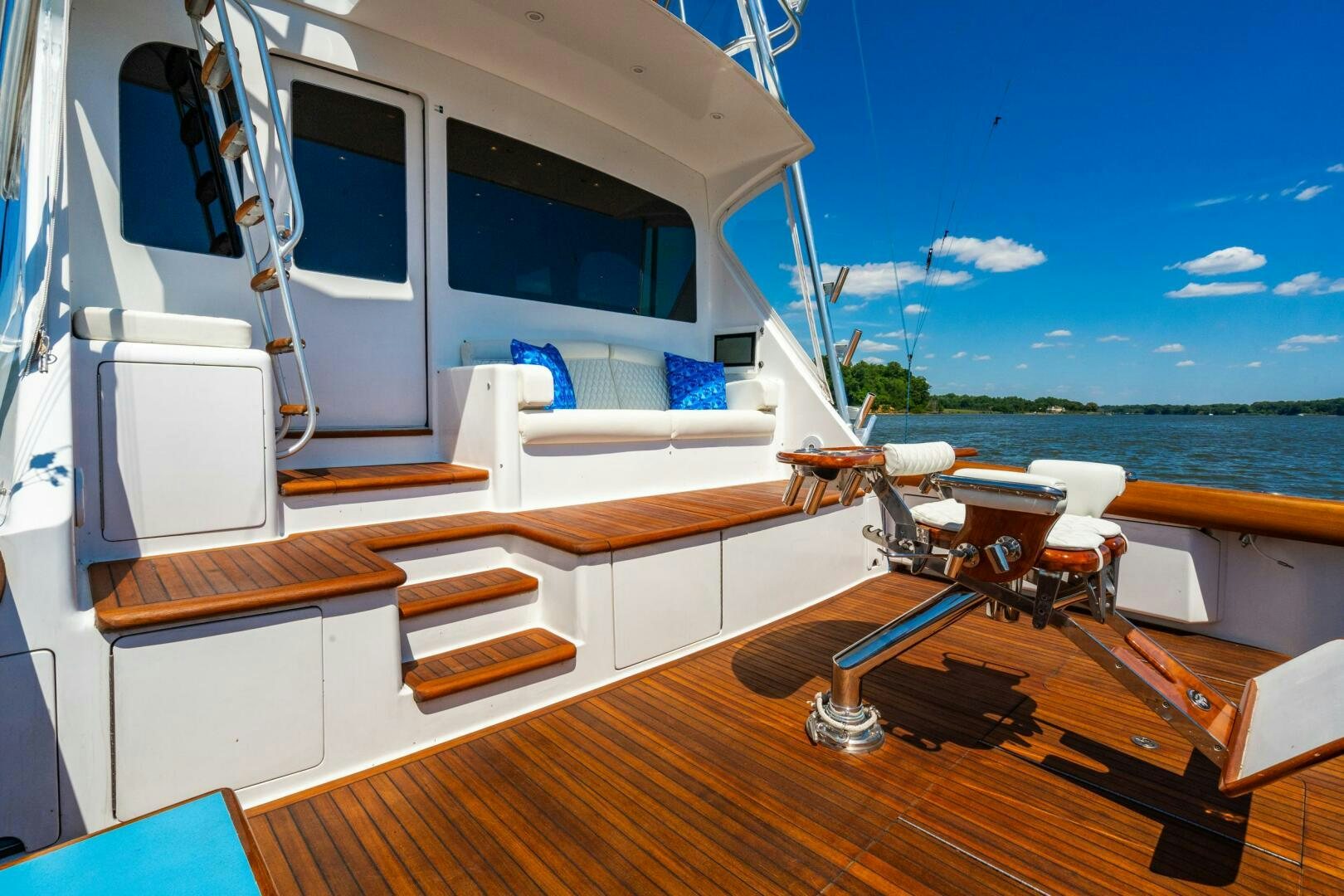 a boat on the water aboard W Yacht for Sale