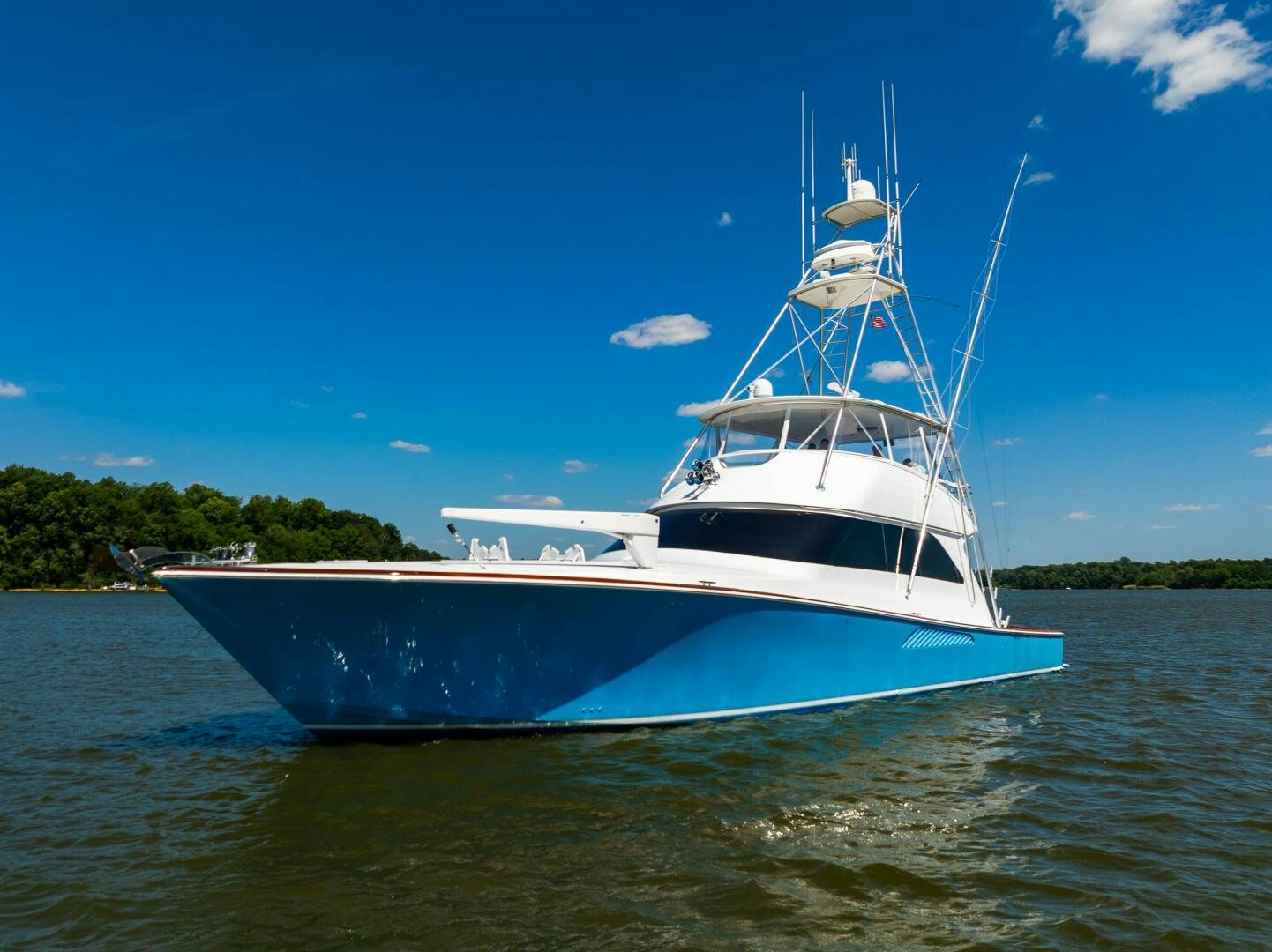 a boat on the water aboard W Yacht for Sale