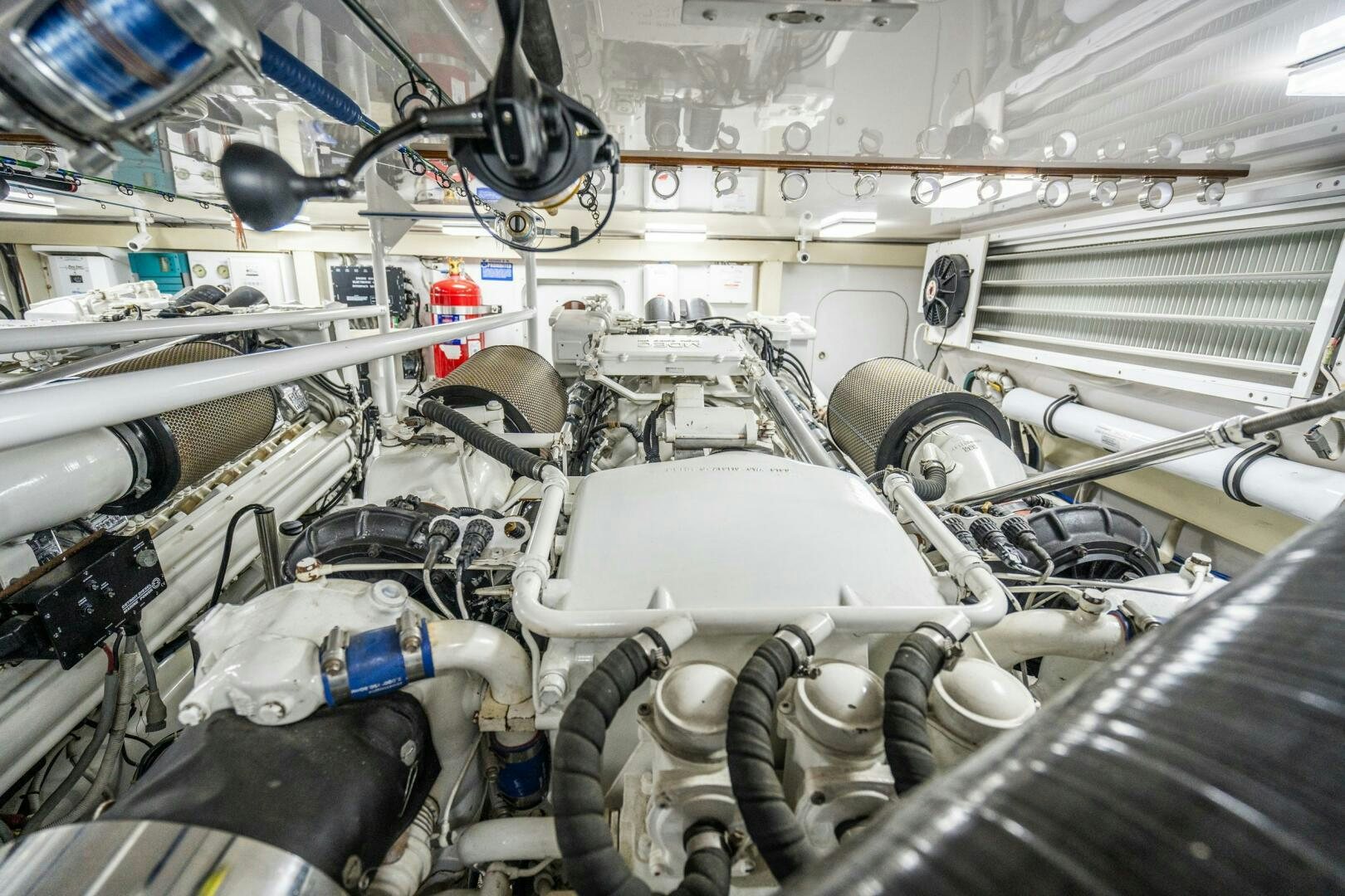 a large factory with pipes aboard W Yacht for Sale