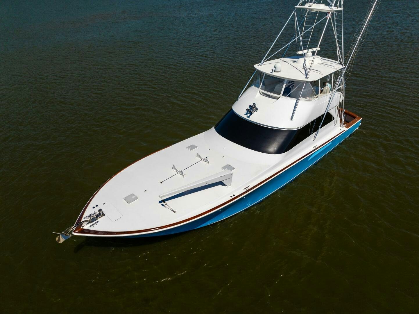 a boat in the water aboard W Yacht for Sale