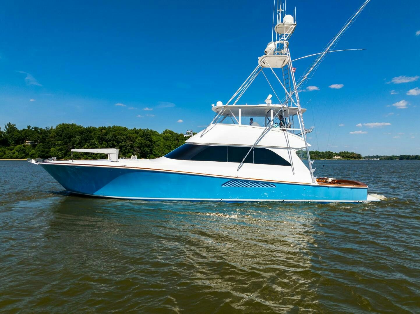 a boat on the water aboard W Yacht for Sale
