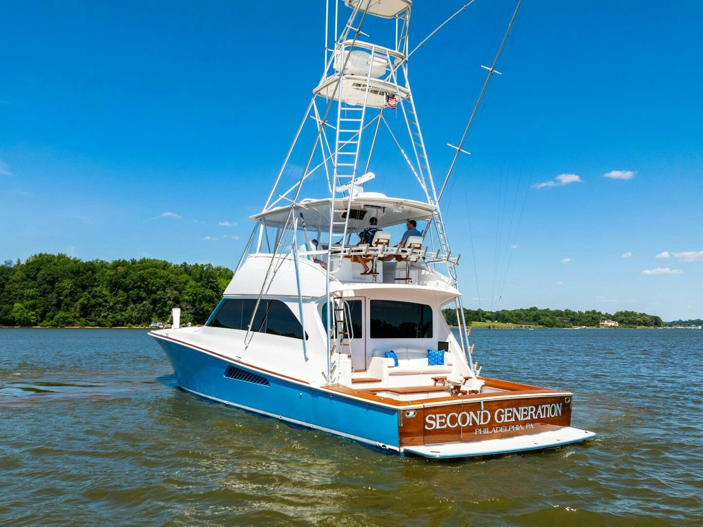 a boat on the water aboard W Yacht for Sale
