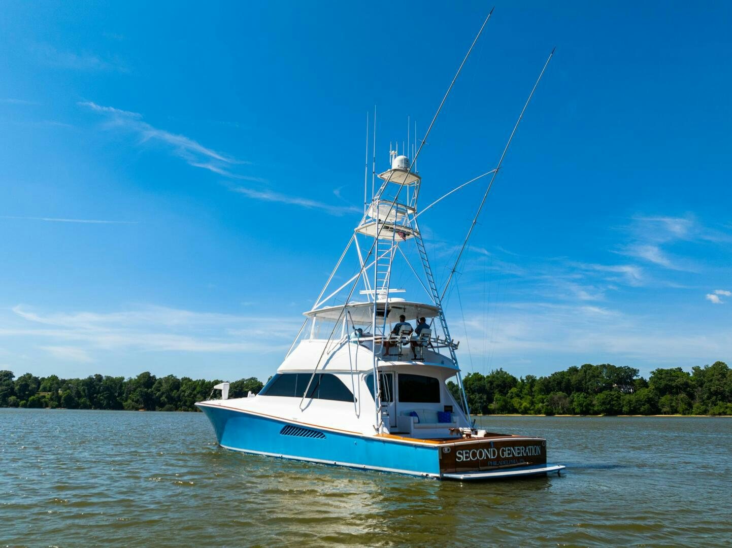 a boat on the water aboard W Yacht for Sale