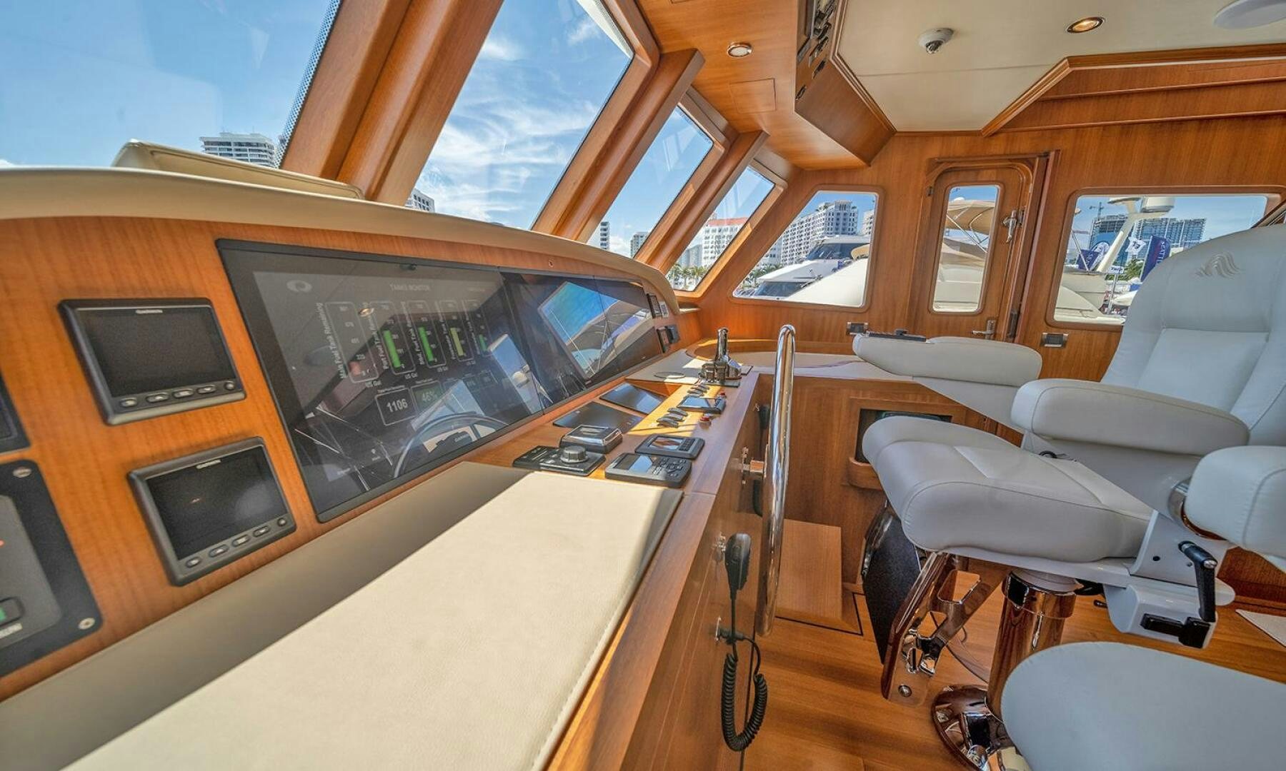 inside of a boat aboard OKIE Yacht for Sale