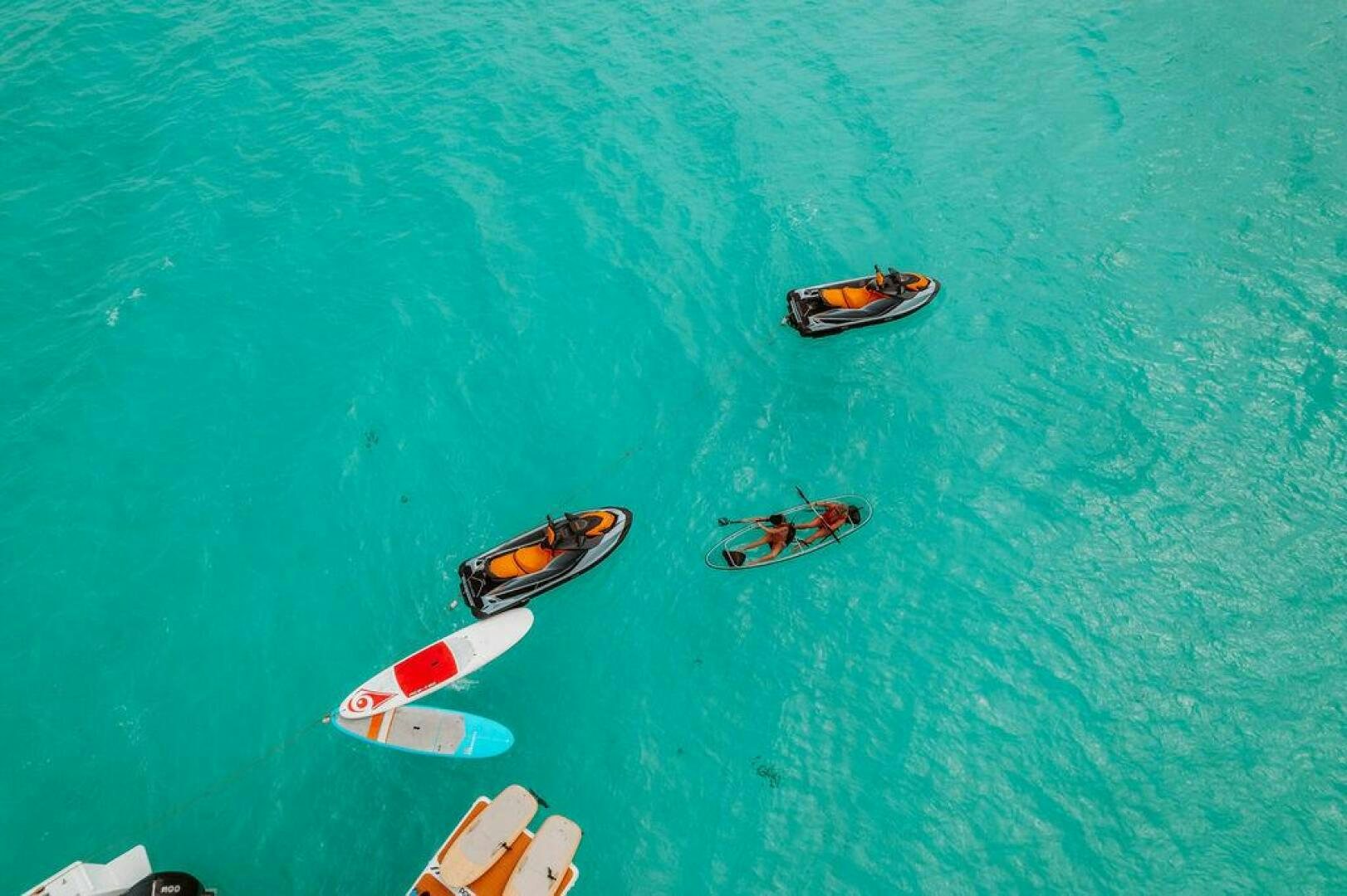 a group of boats in the water aboard BEACHFRONT Yacht for Sale