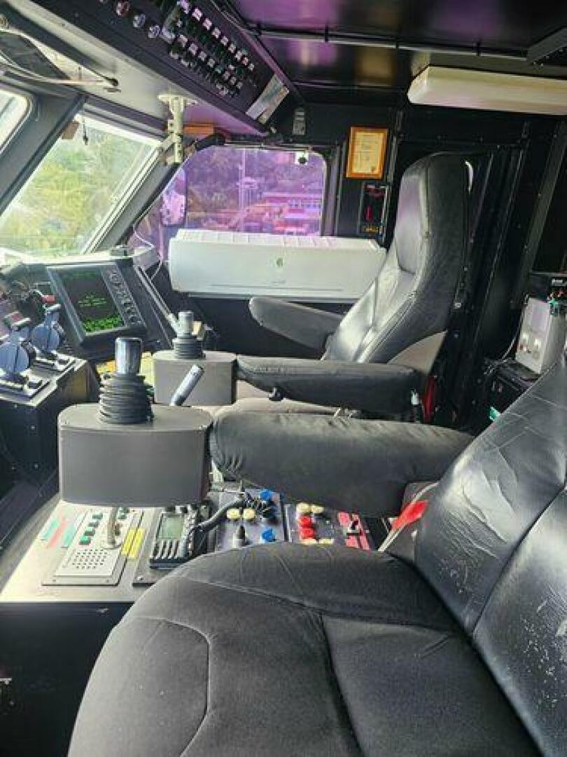 the inside of a car aboard JADEN SUN Yacht for Sale