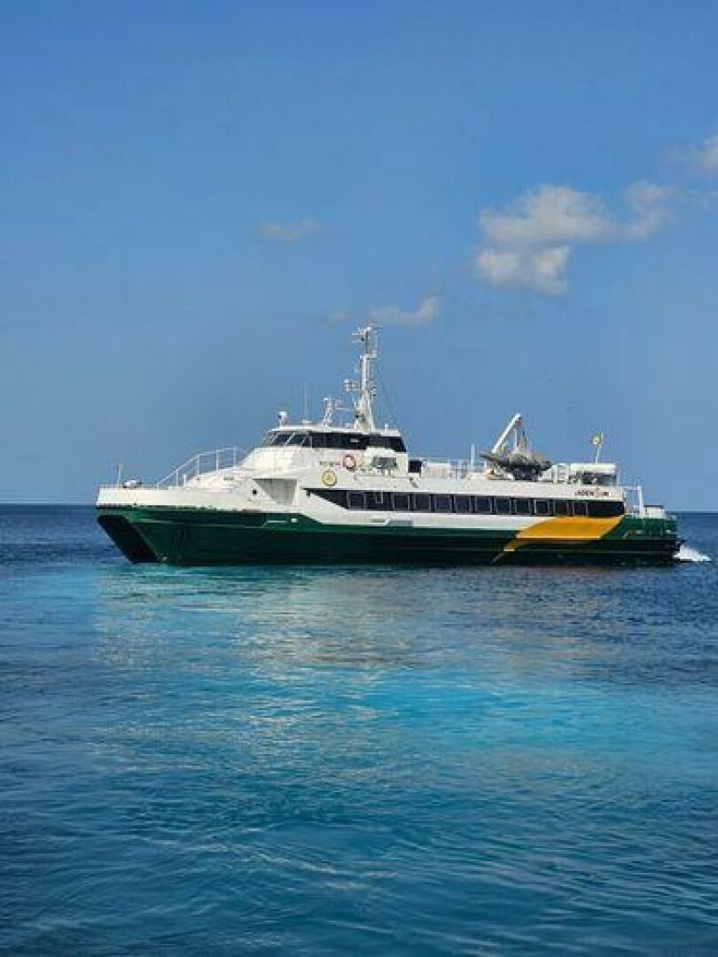 a boat in the water aboard JADEN SUN Yacht for Sale