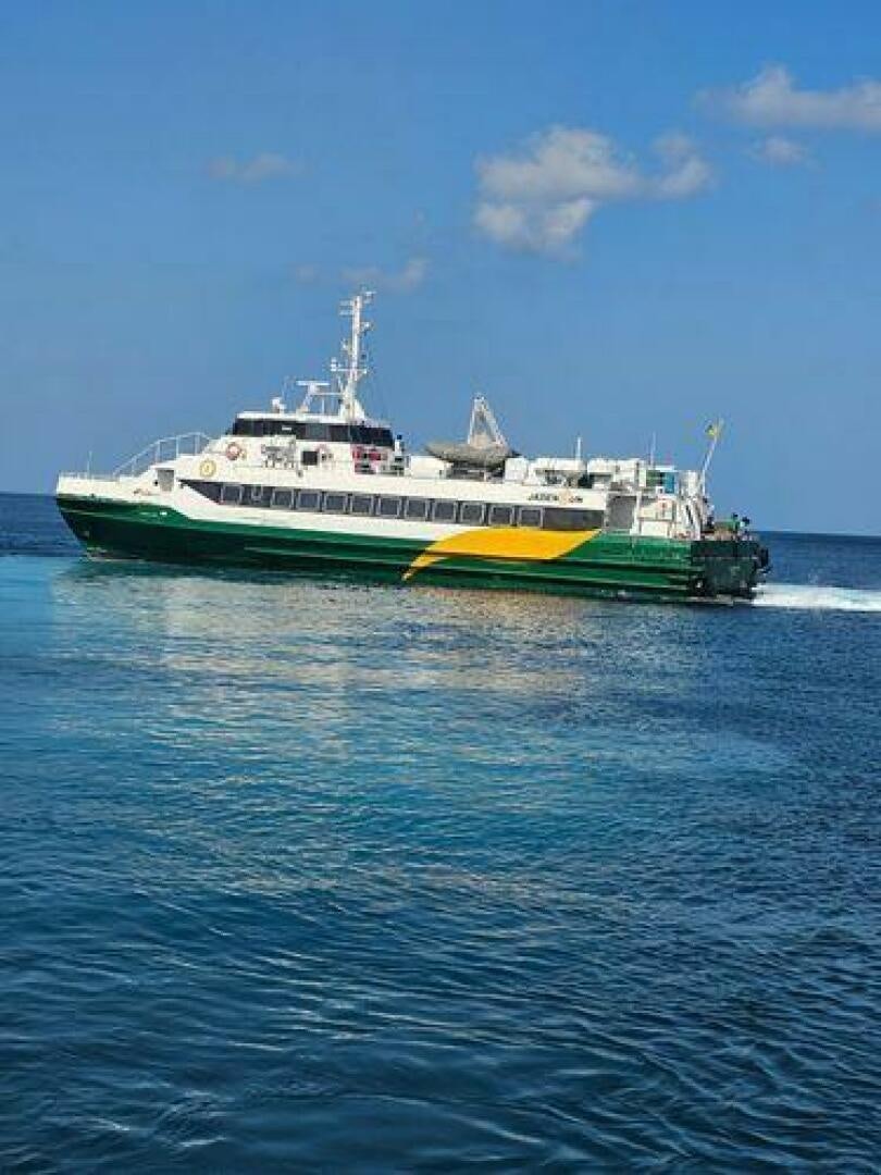 a boat in the water aboard JADEN SUN Yacht for Sale