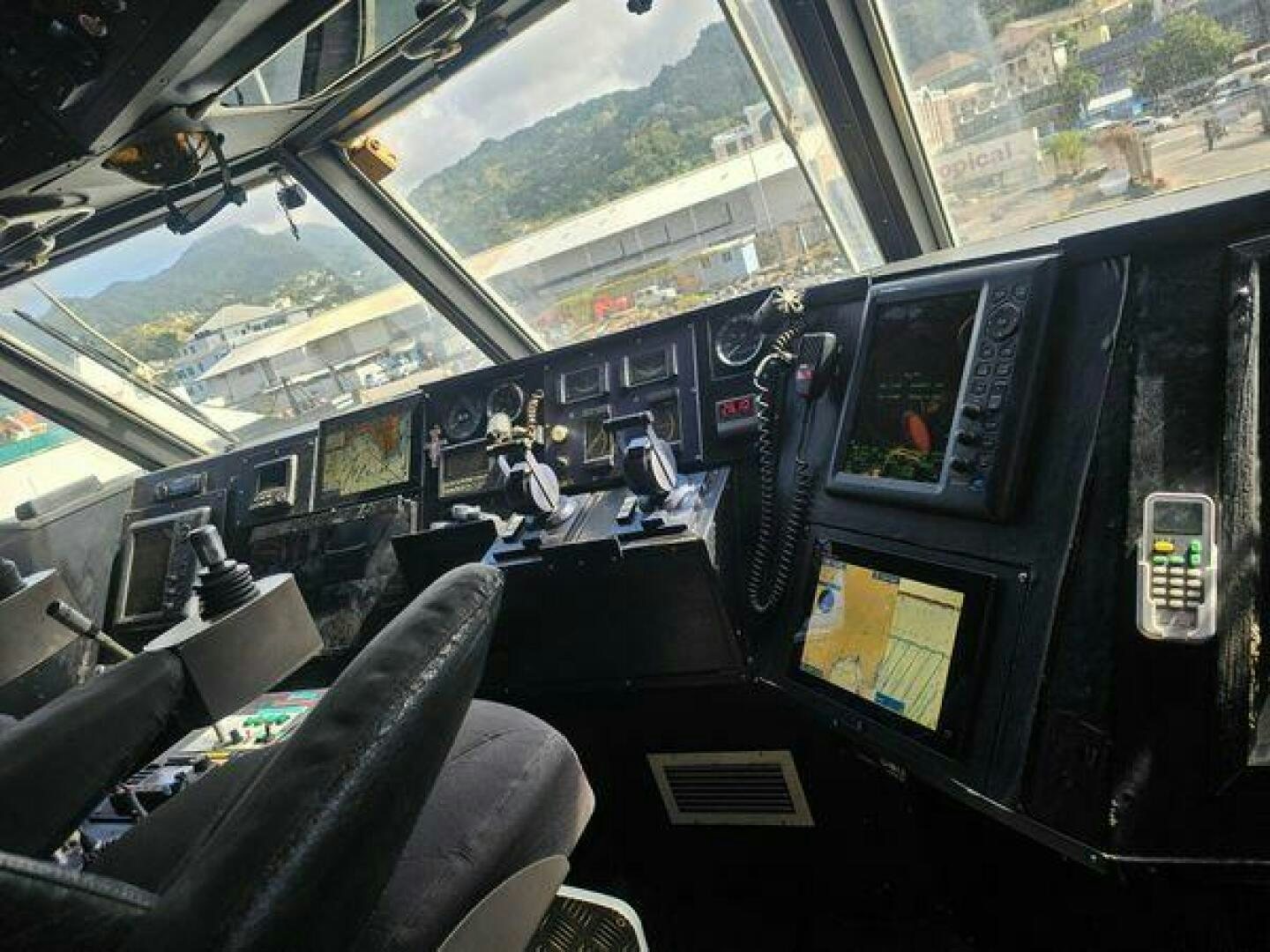 inside of a vehicle aboard JADEN SUN Yacht for Sale