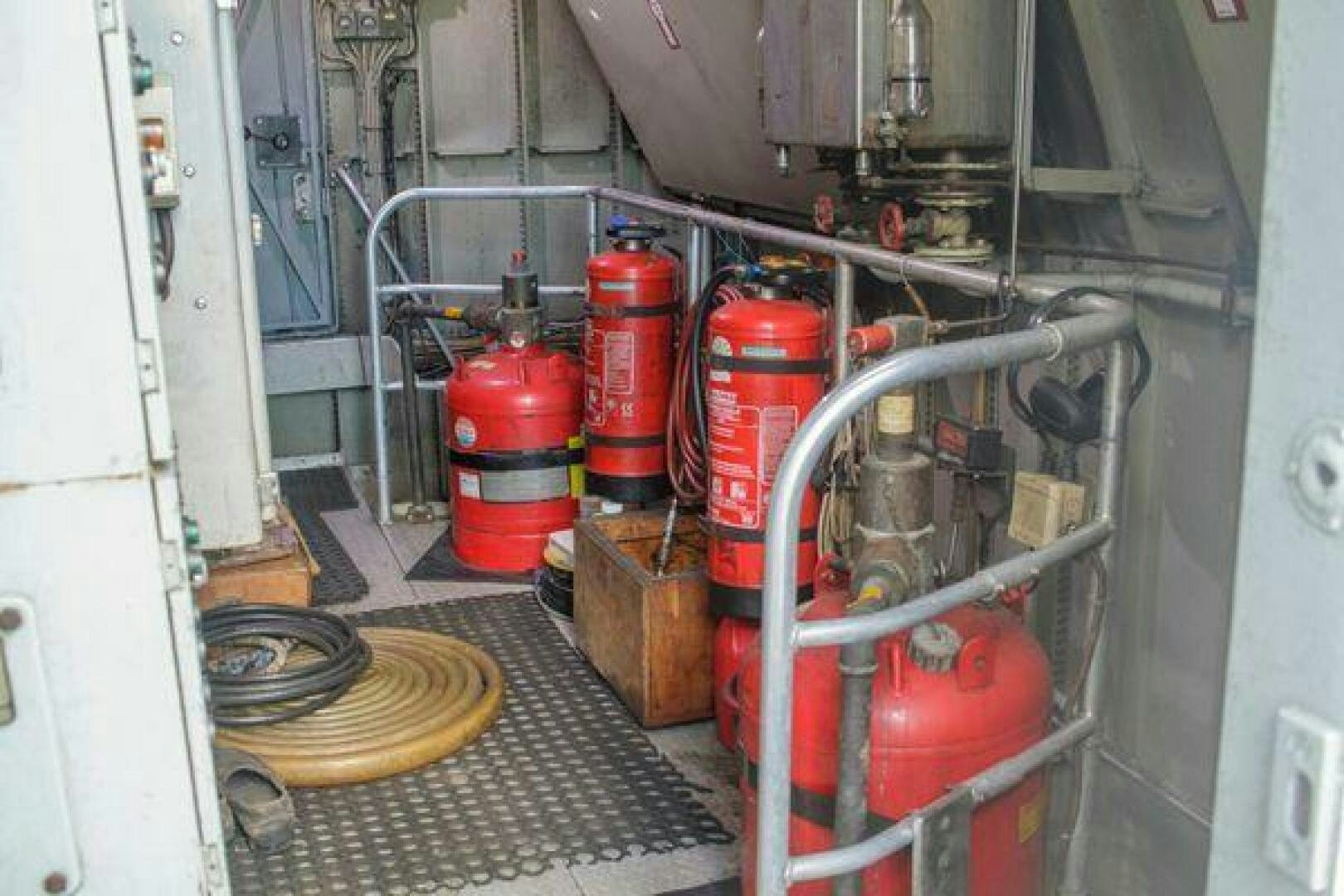 a machine with a lot of pipes aboard JADEN SUN Yacht for Sale