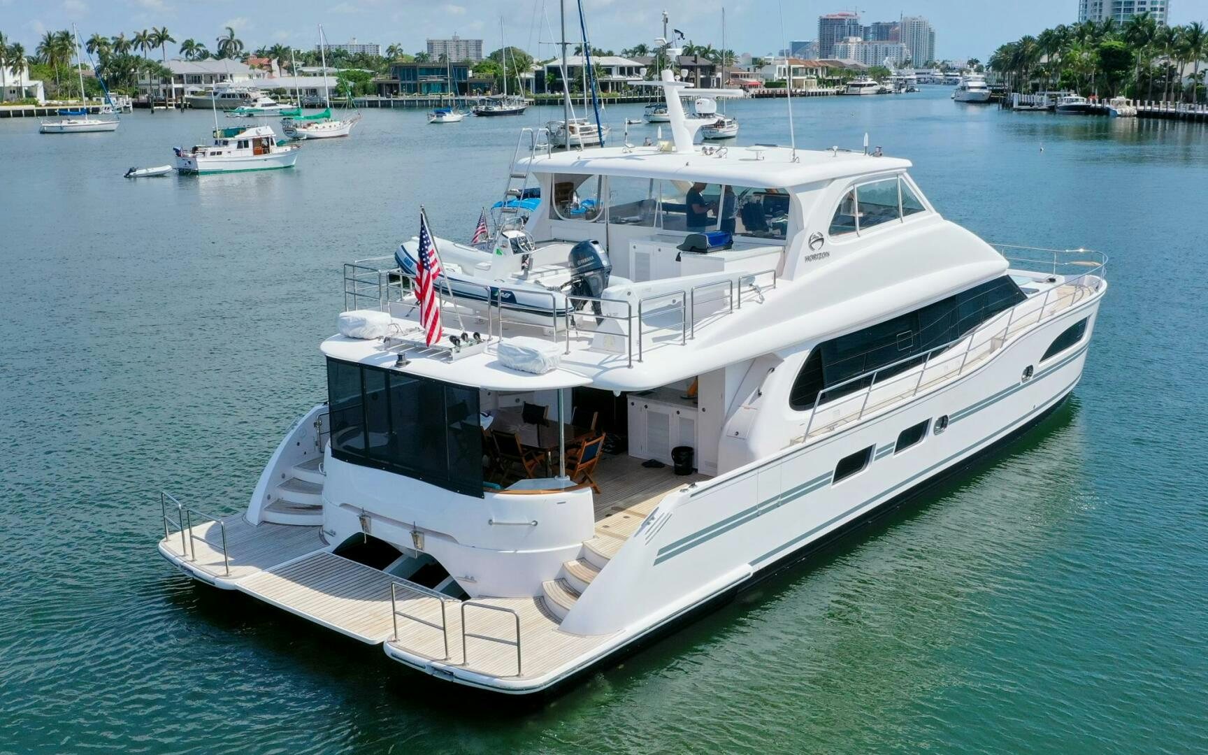 a boat in the water aboard CASTINA Yacht for Sale
