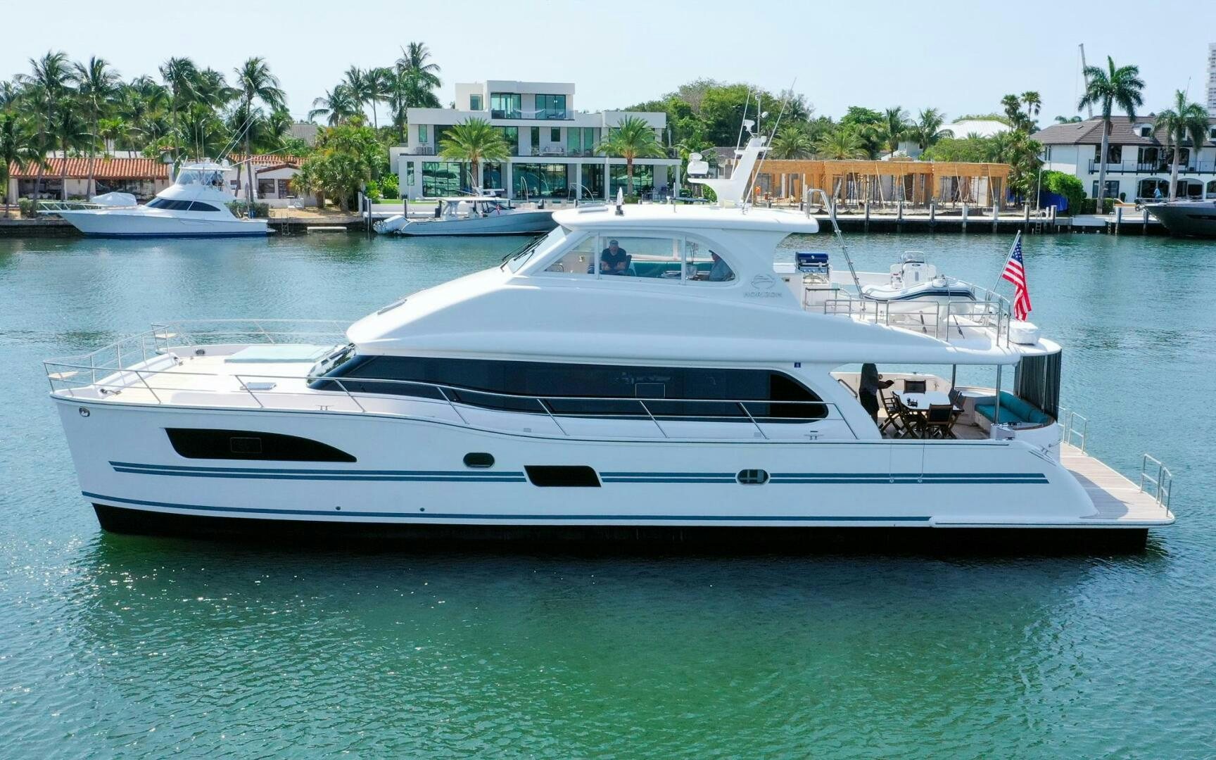 a boat in the water aboard CASTINA Yacht for Sale
