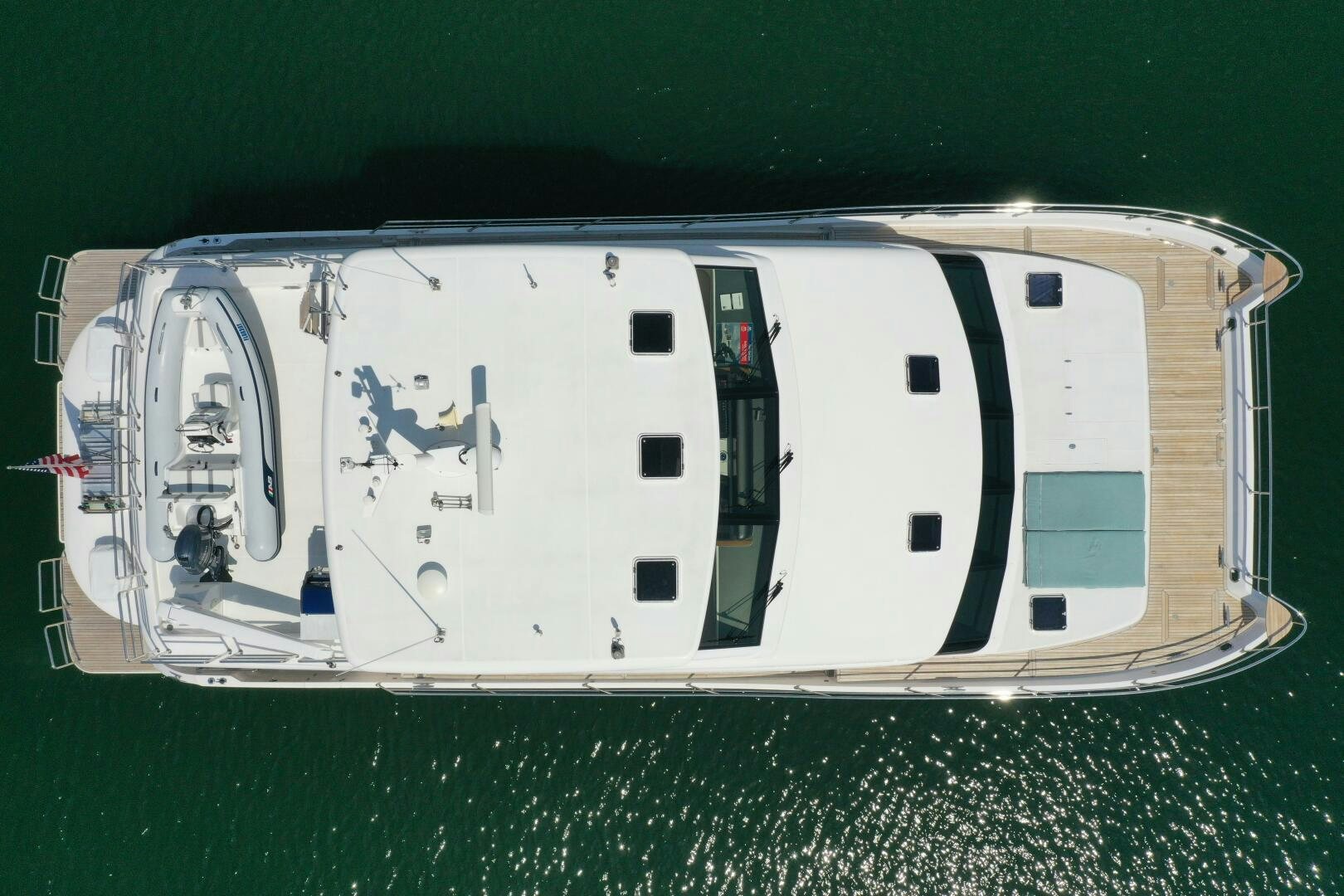 a white rectangular object with a black and silver object on it aboard CASTINA Yacht for Sale