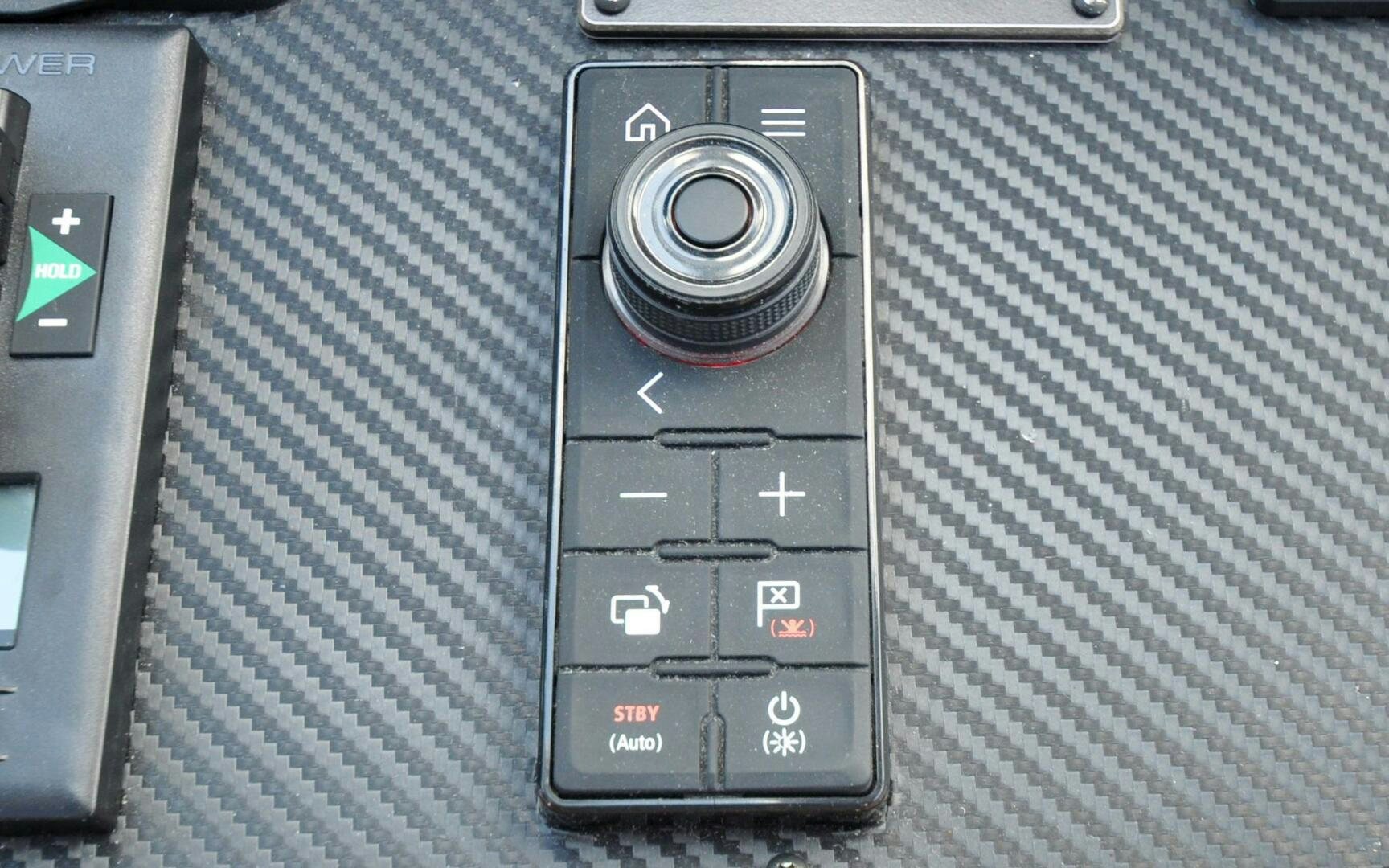 a close-up of a car stereo aboard CASTINA Yacht for Sale