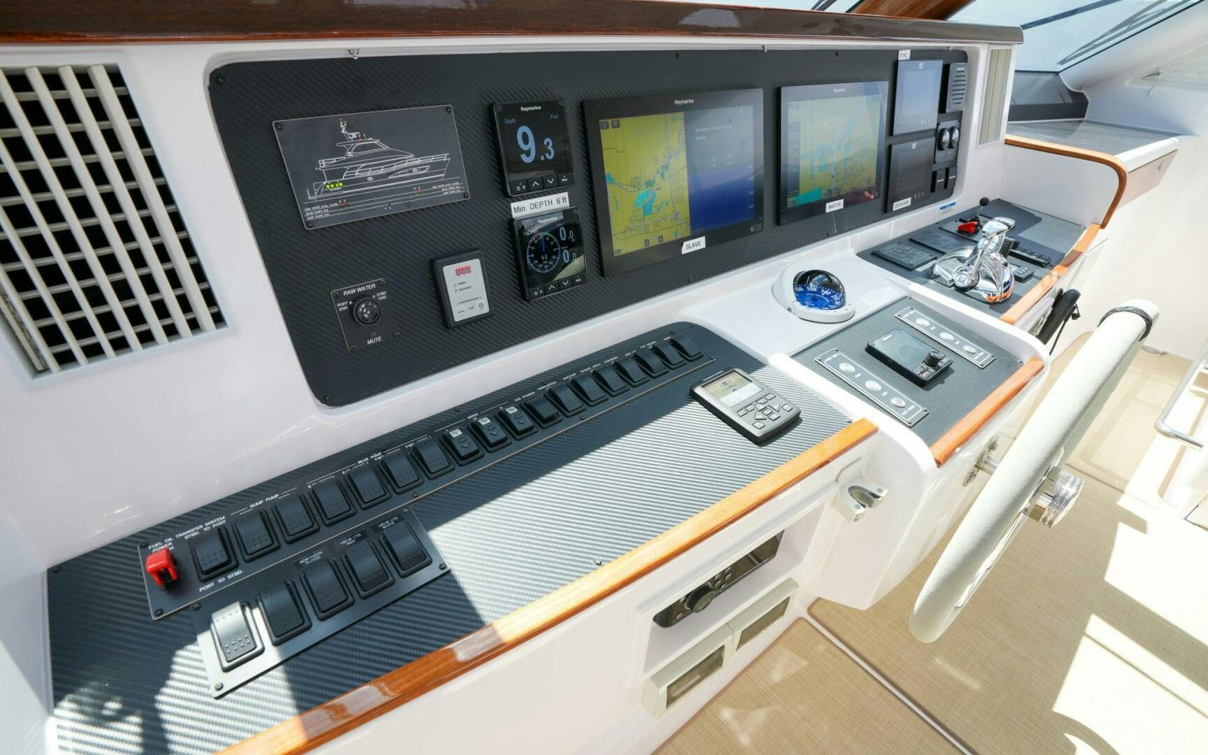 a machine with many buttons aboard CASTINA Yacht for Sale