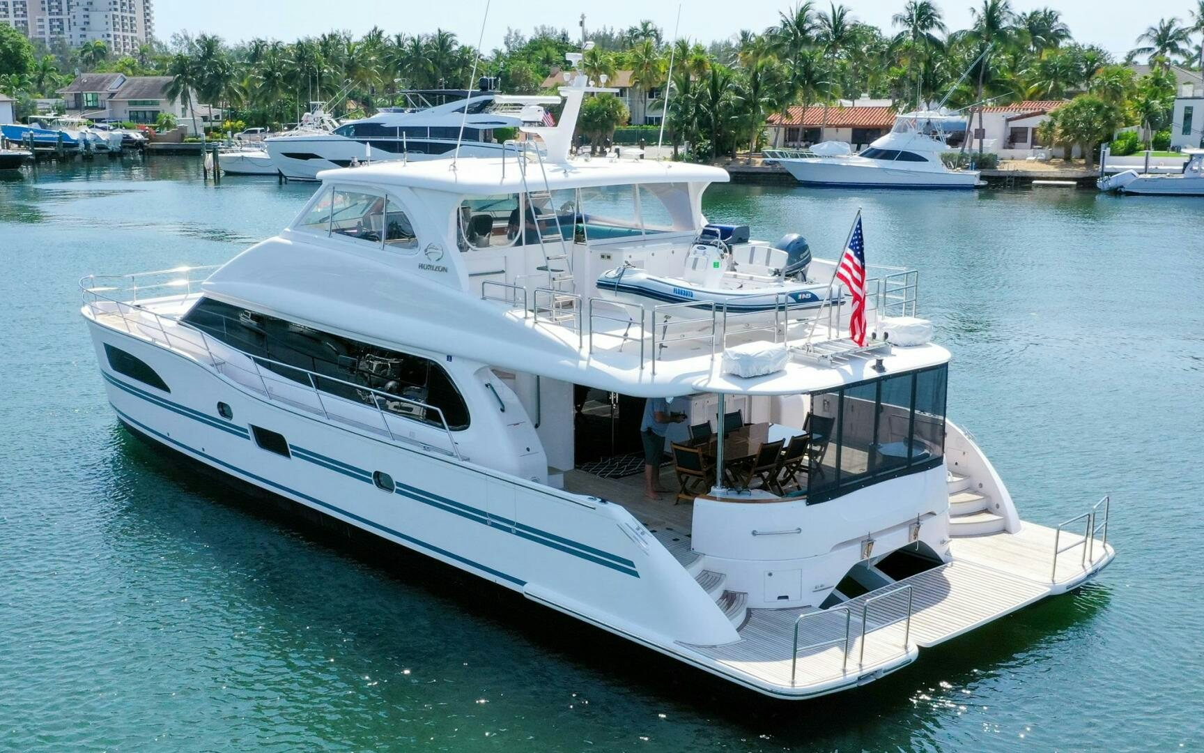 a boat on the water aboard CASTINA Yacht for Sale